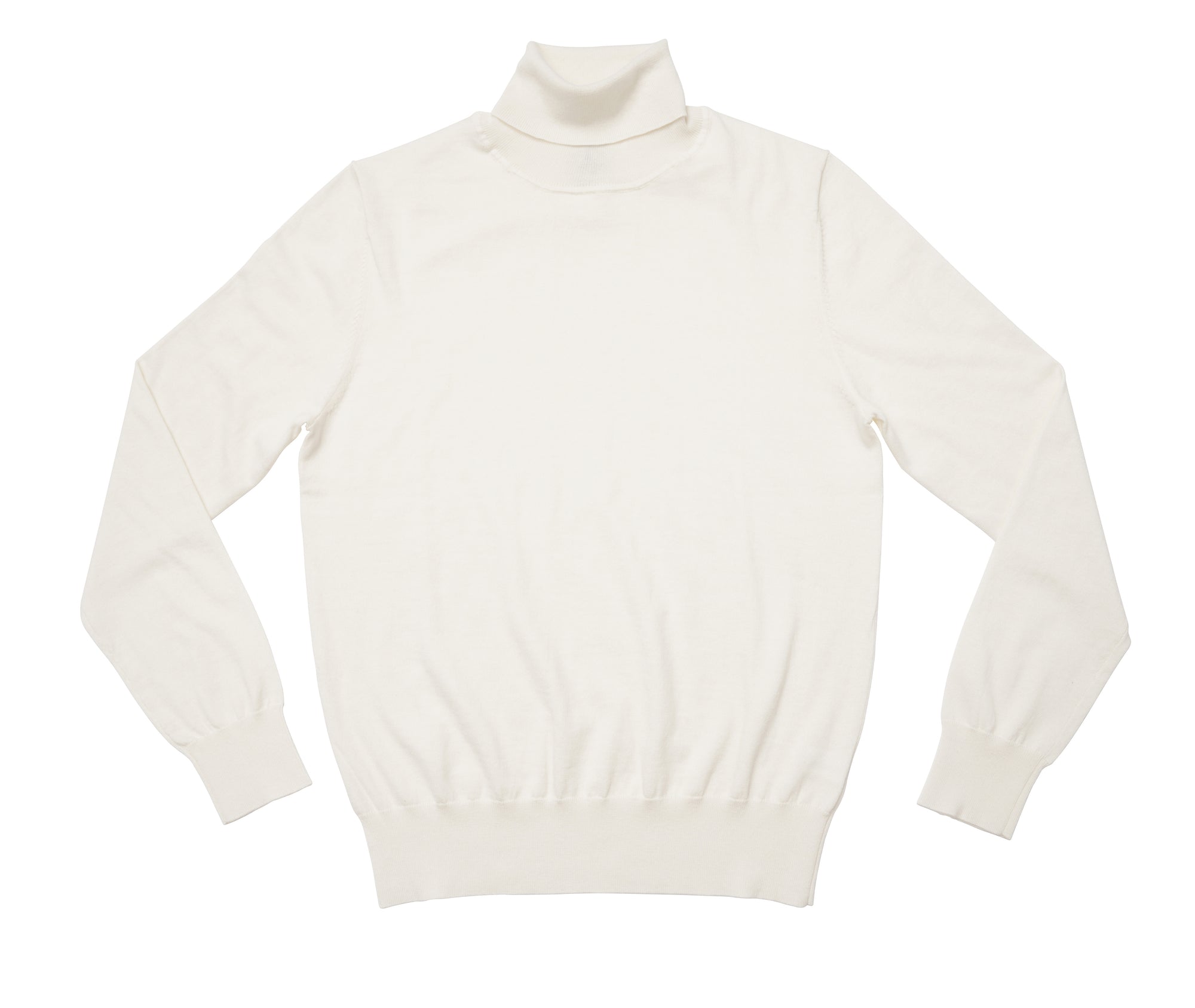 White Roll Neck Jumper