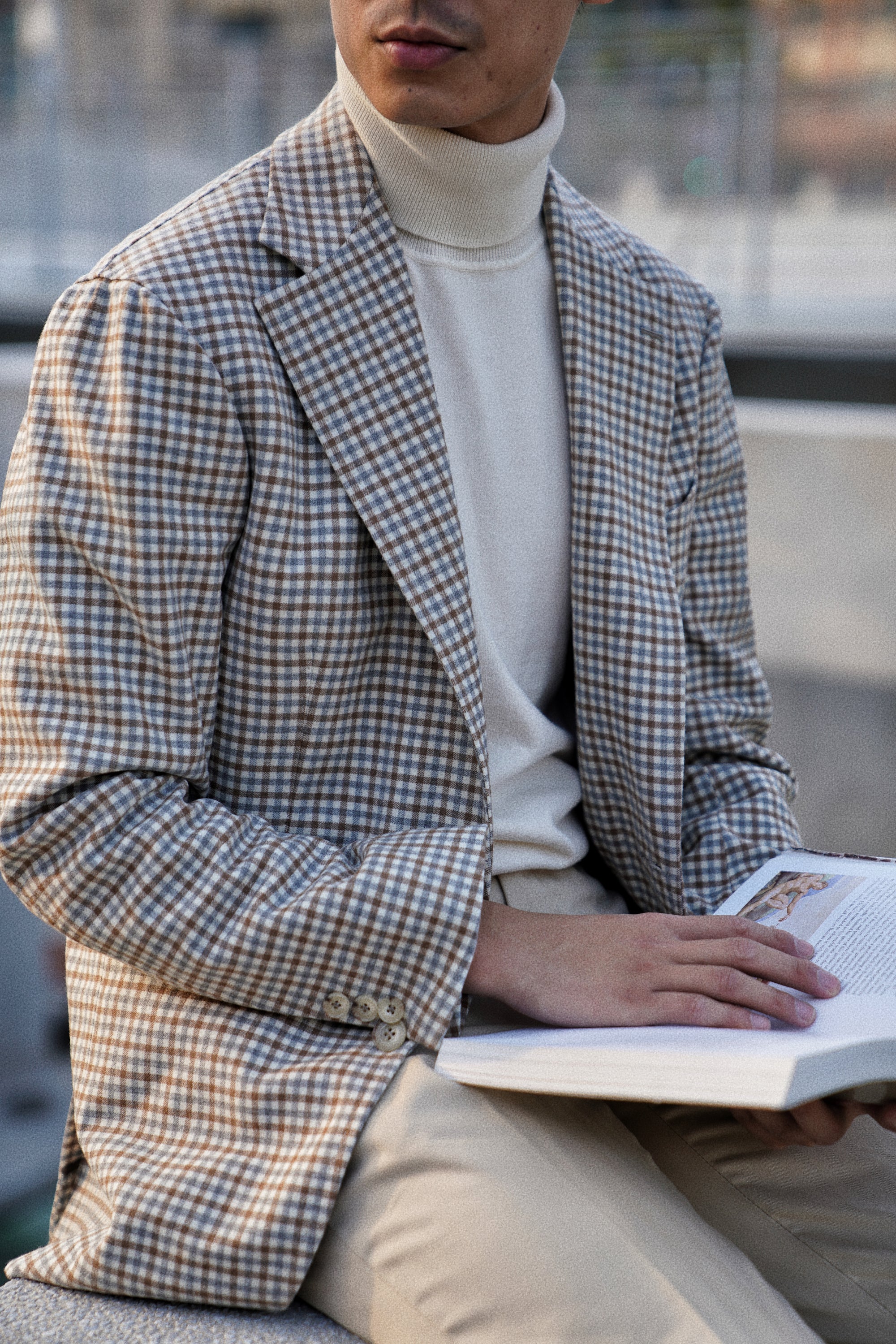 White Roll Neck Jumper