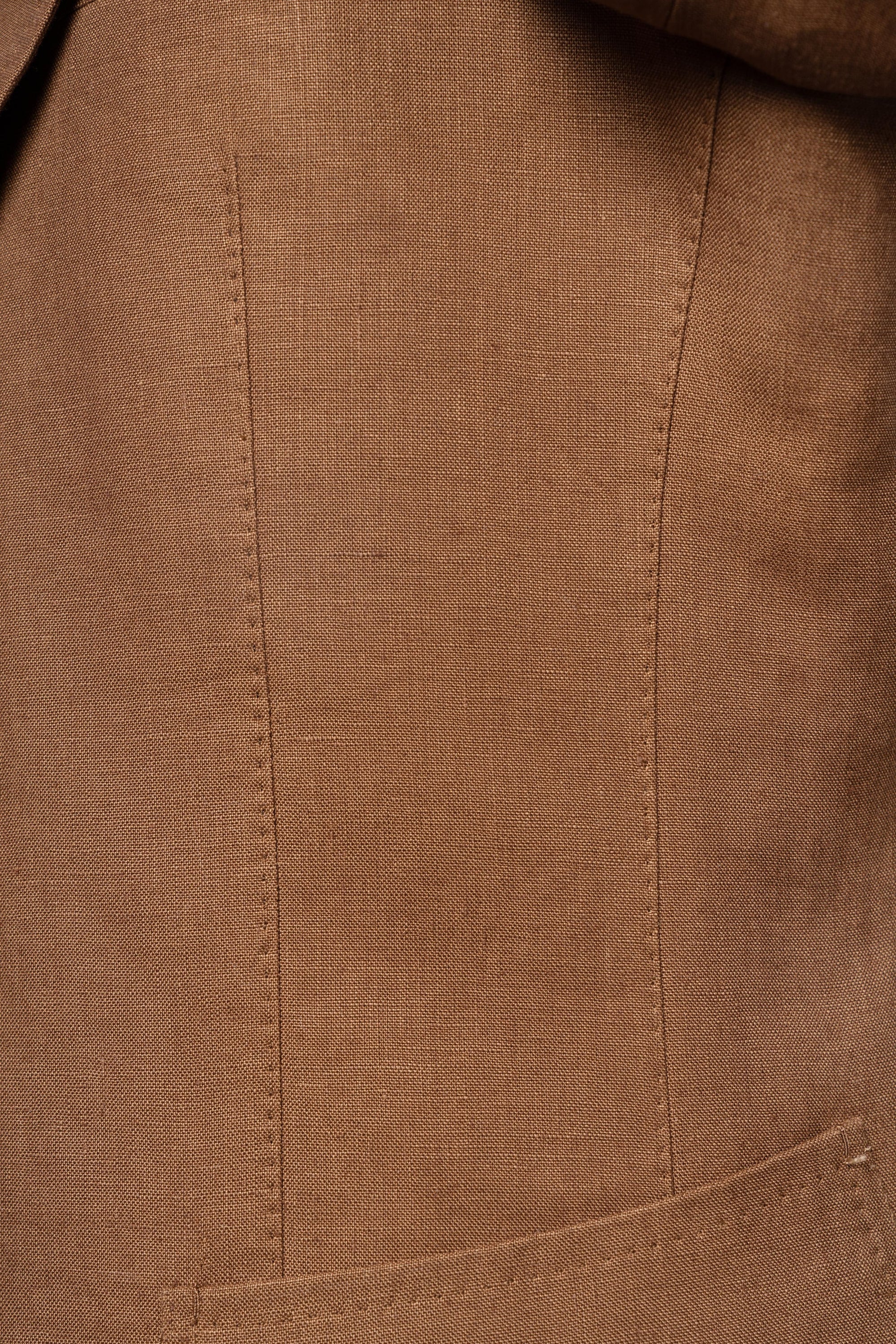 Tobacco Irish Linen Suit
