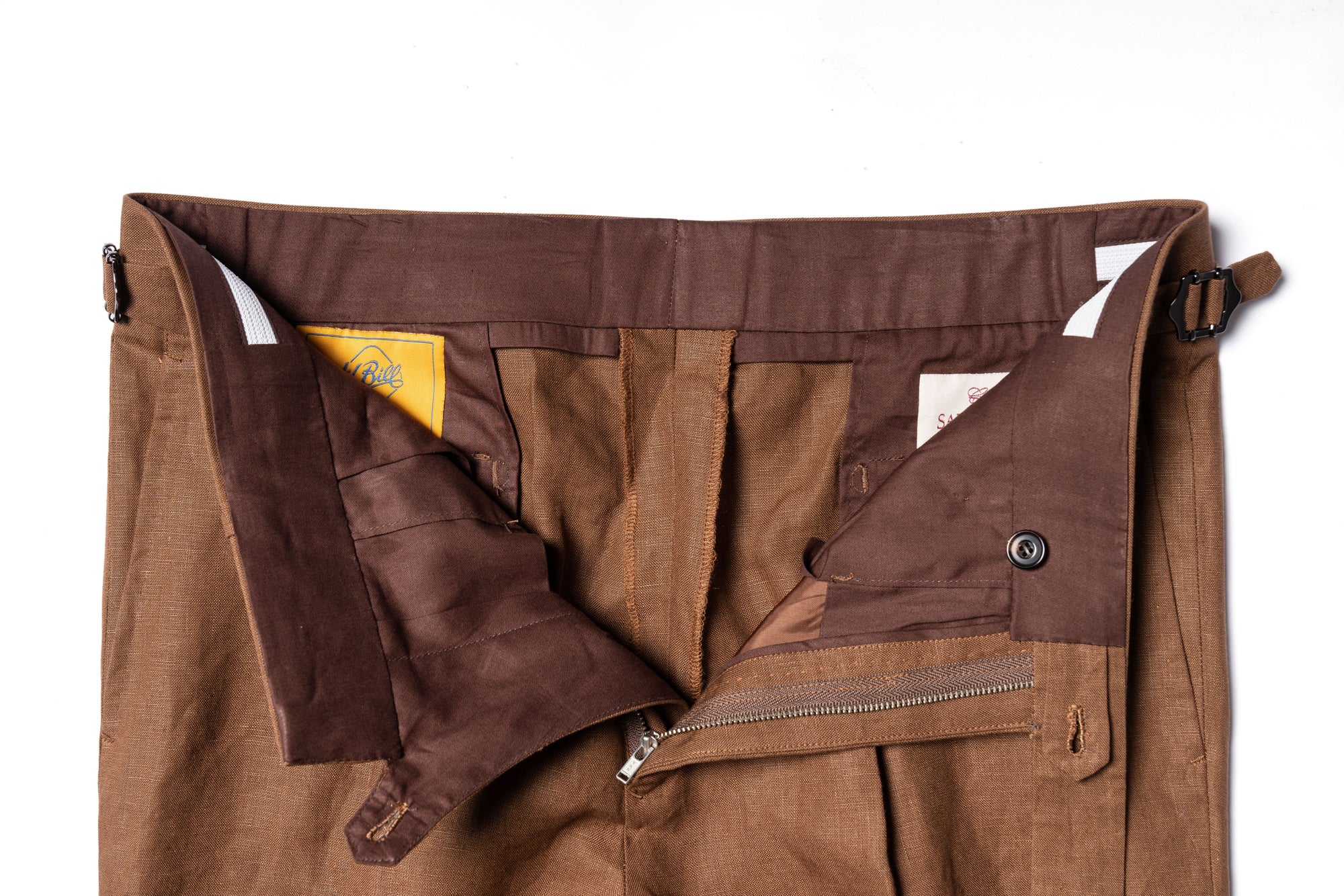Tobacco Irish Linen Suit