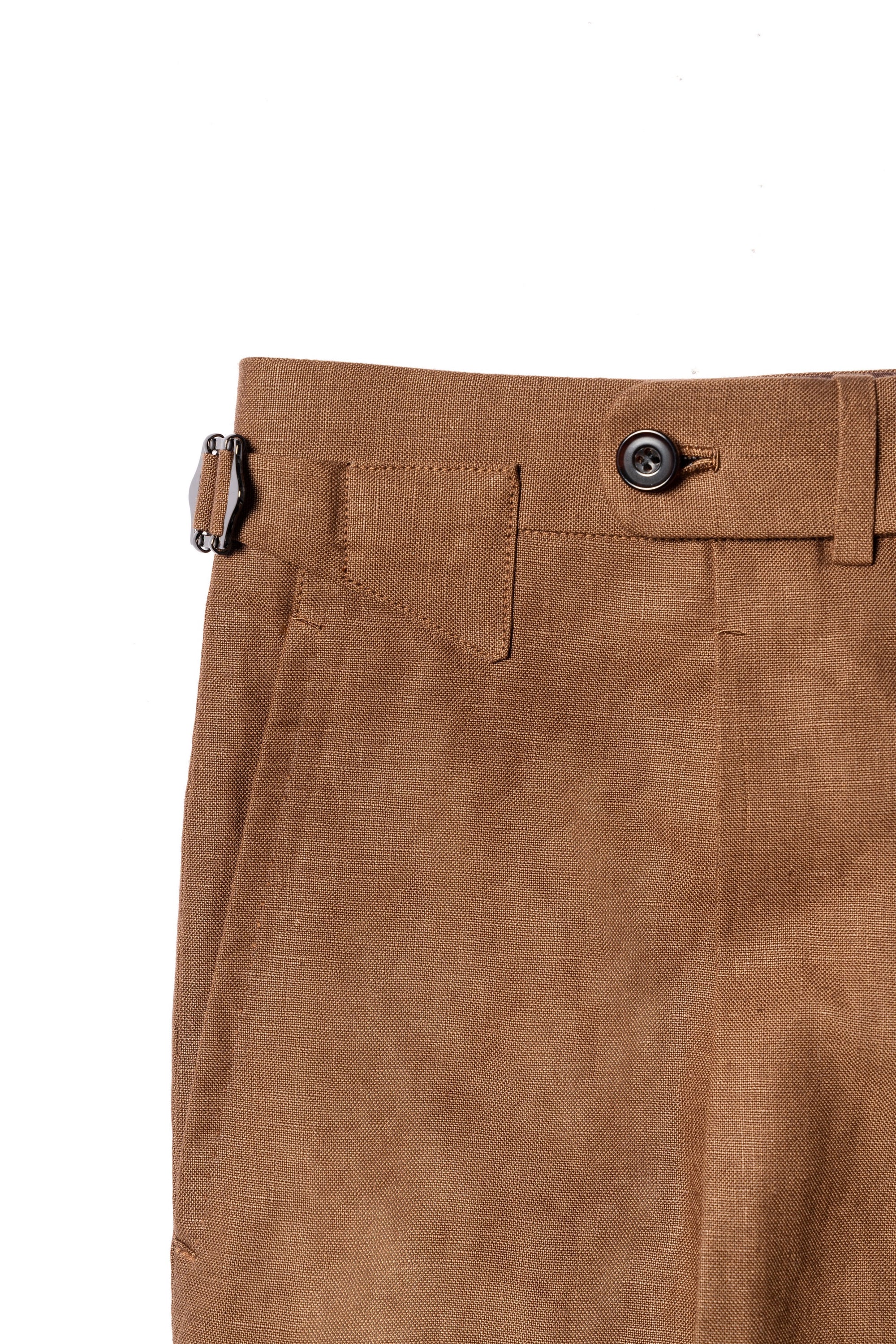 Tobacco Irish Linen Suit