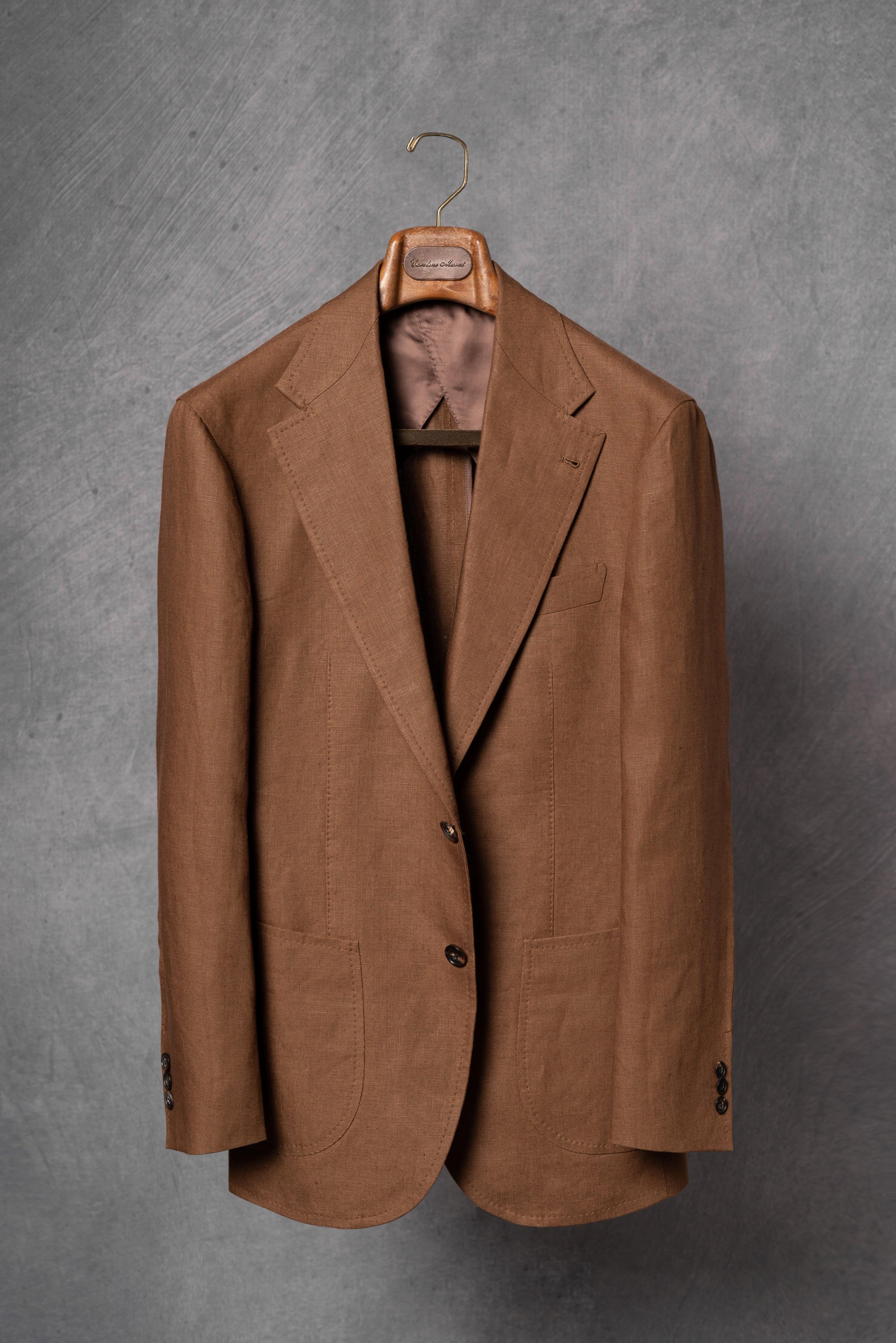 Tobacco Irish Linen Suit