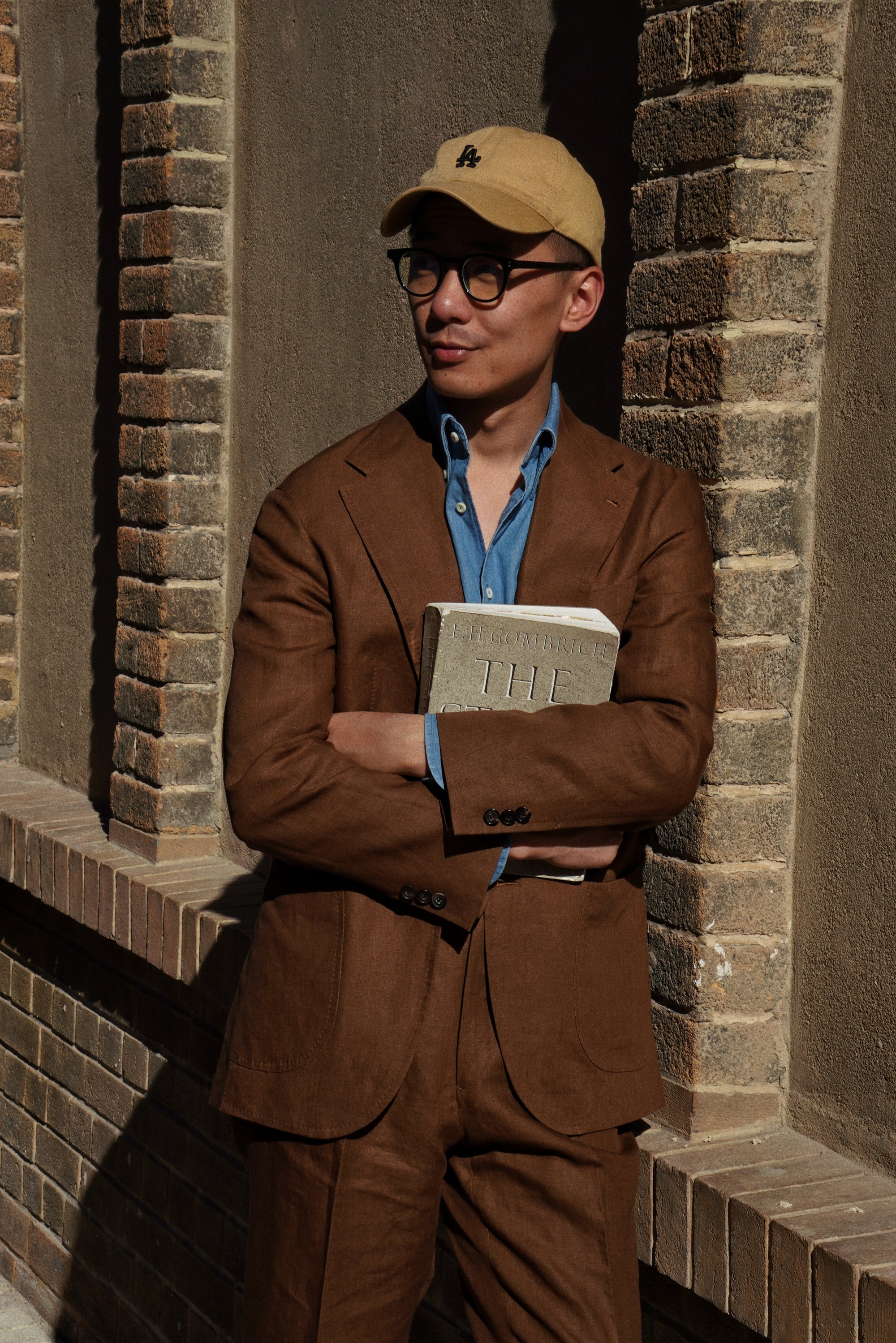 Tobacco Irish Linen Suit
