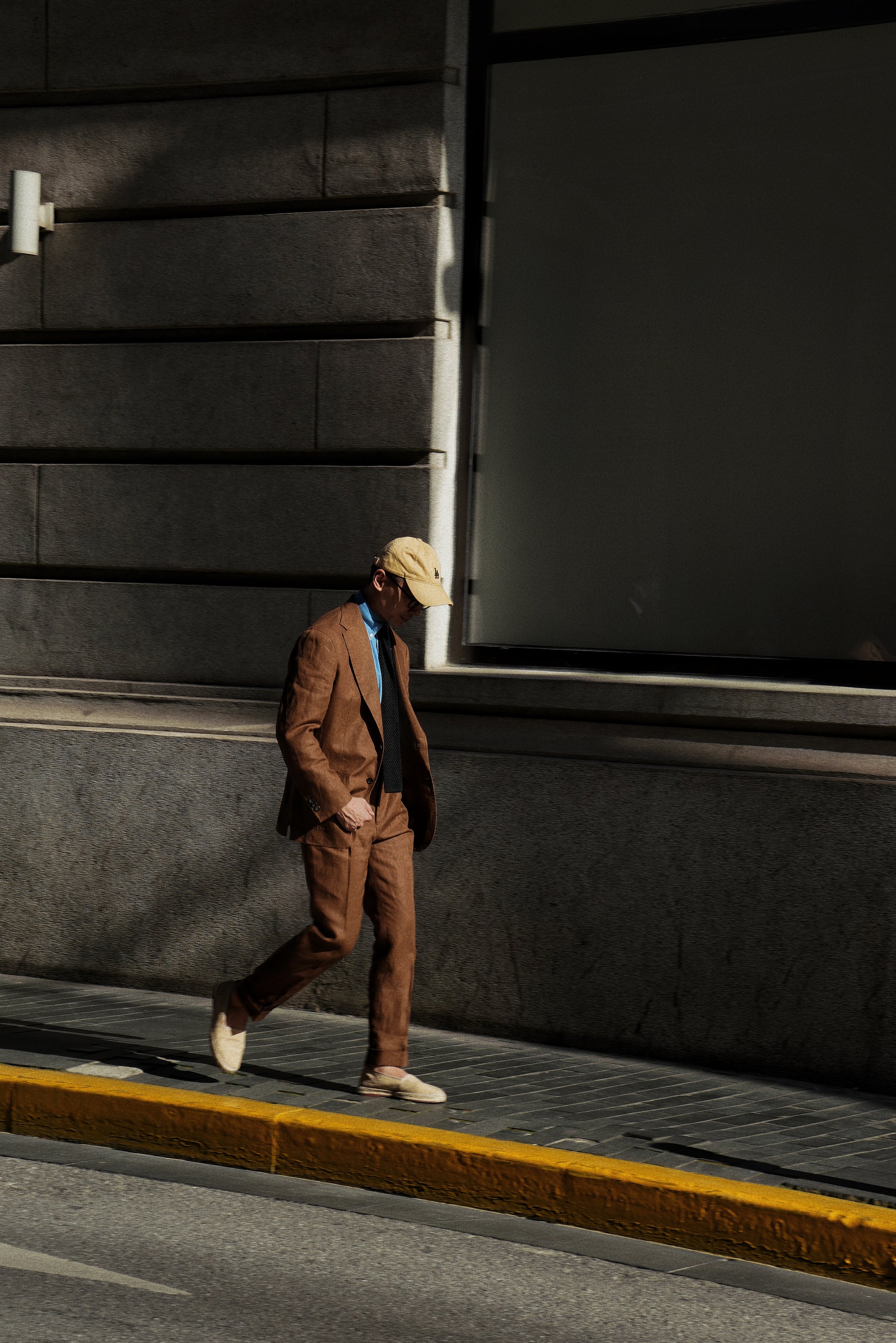Tobacco Irish Linen Suit