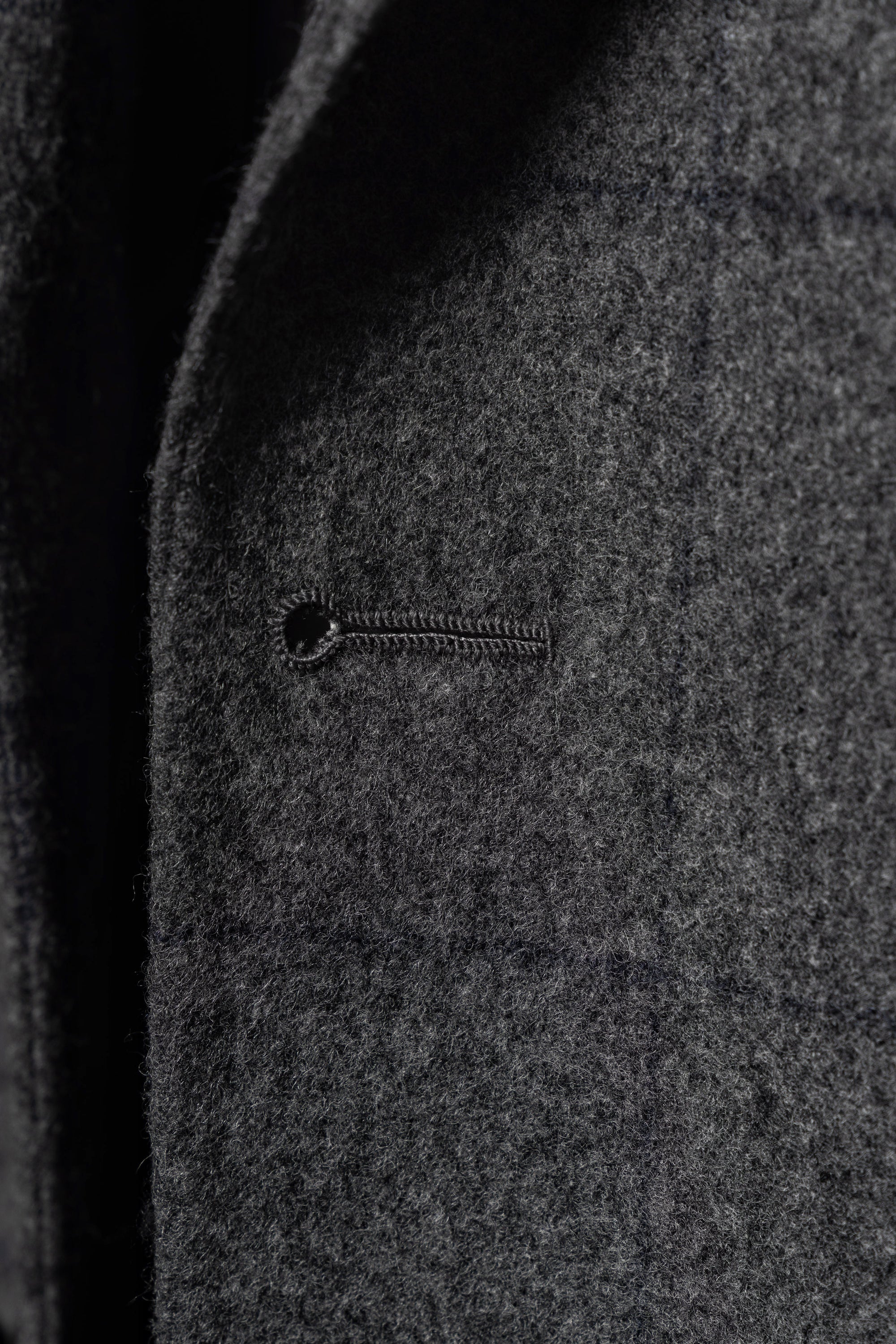 MTO Mid Grey Windowpane Flannel Suit