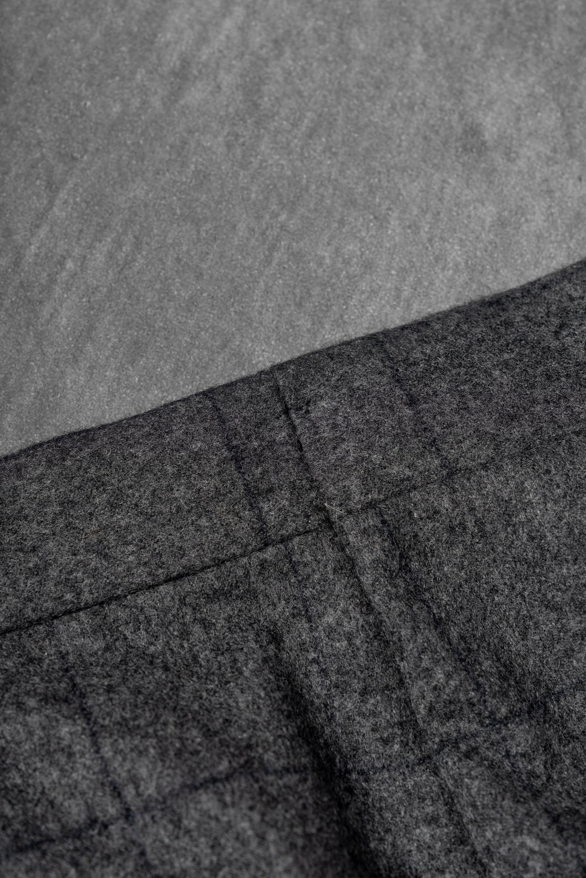 MTO Mid Grey Windowpane Flannel Suit