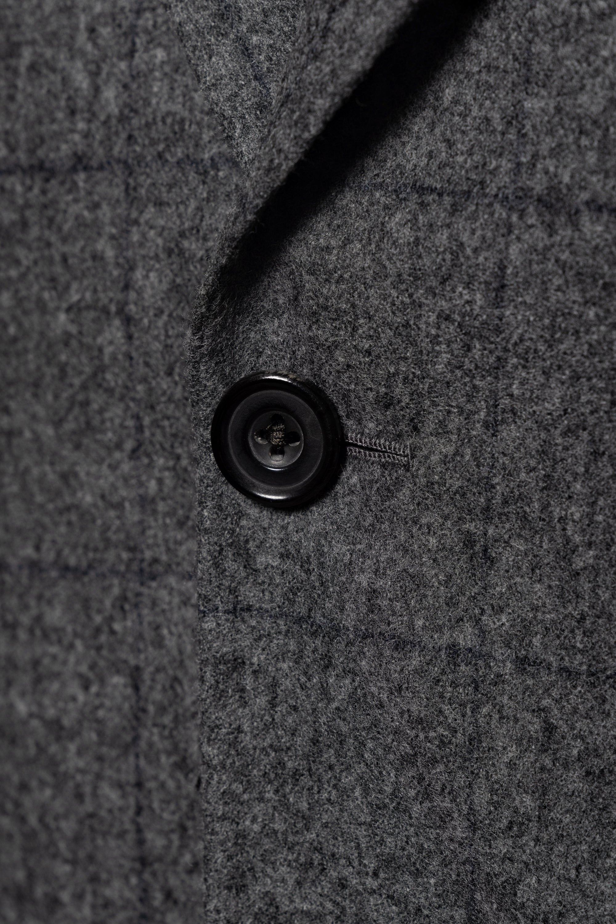 MTO Mid Grey Windowpane Flannel Suit