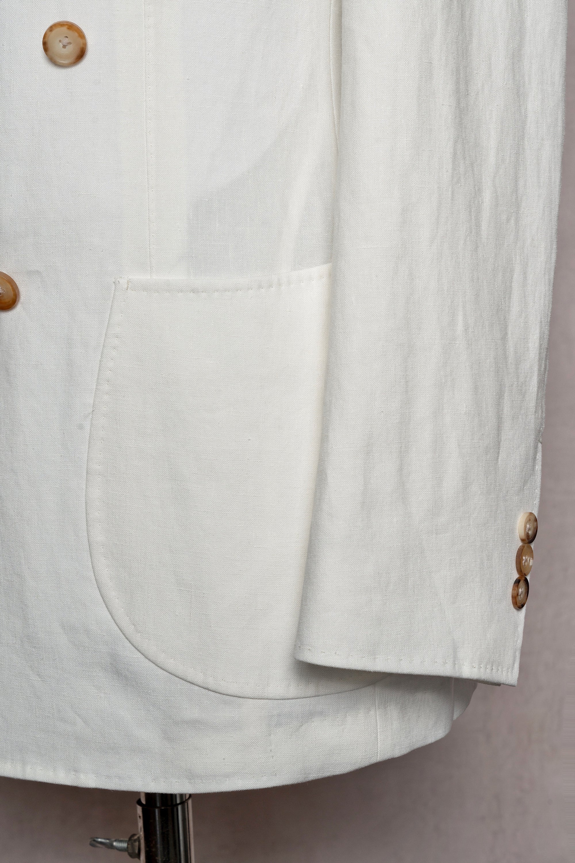MTO Ivory Linen Suit
