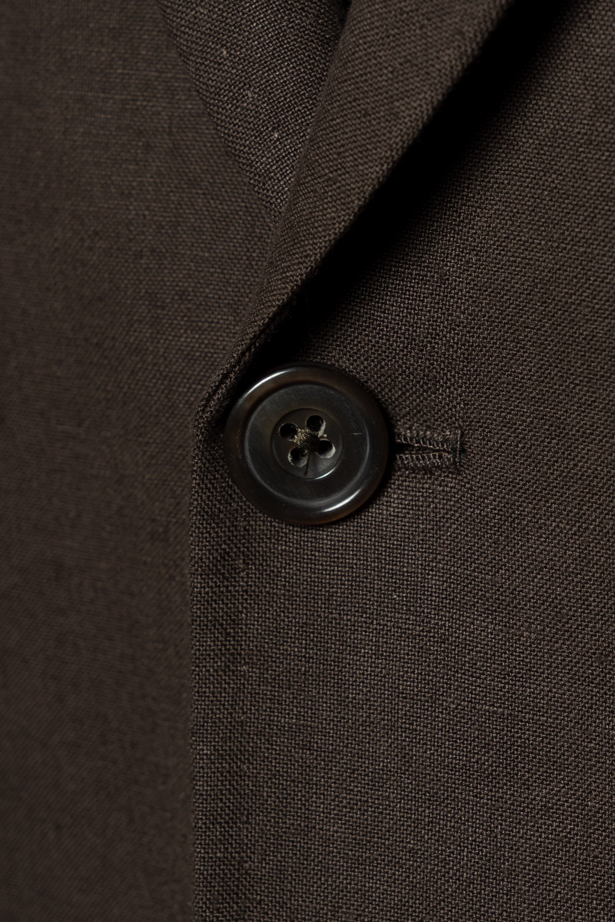 MTO Dark Brown Linen Suit