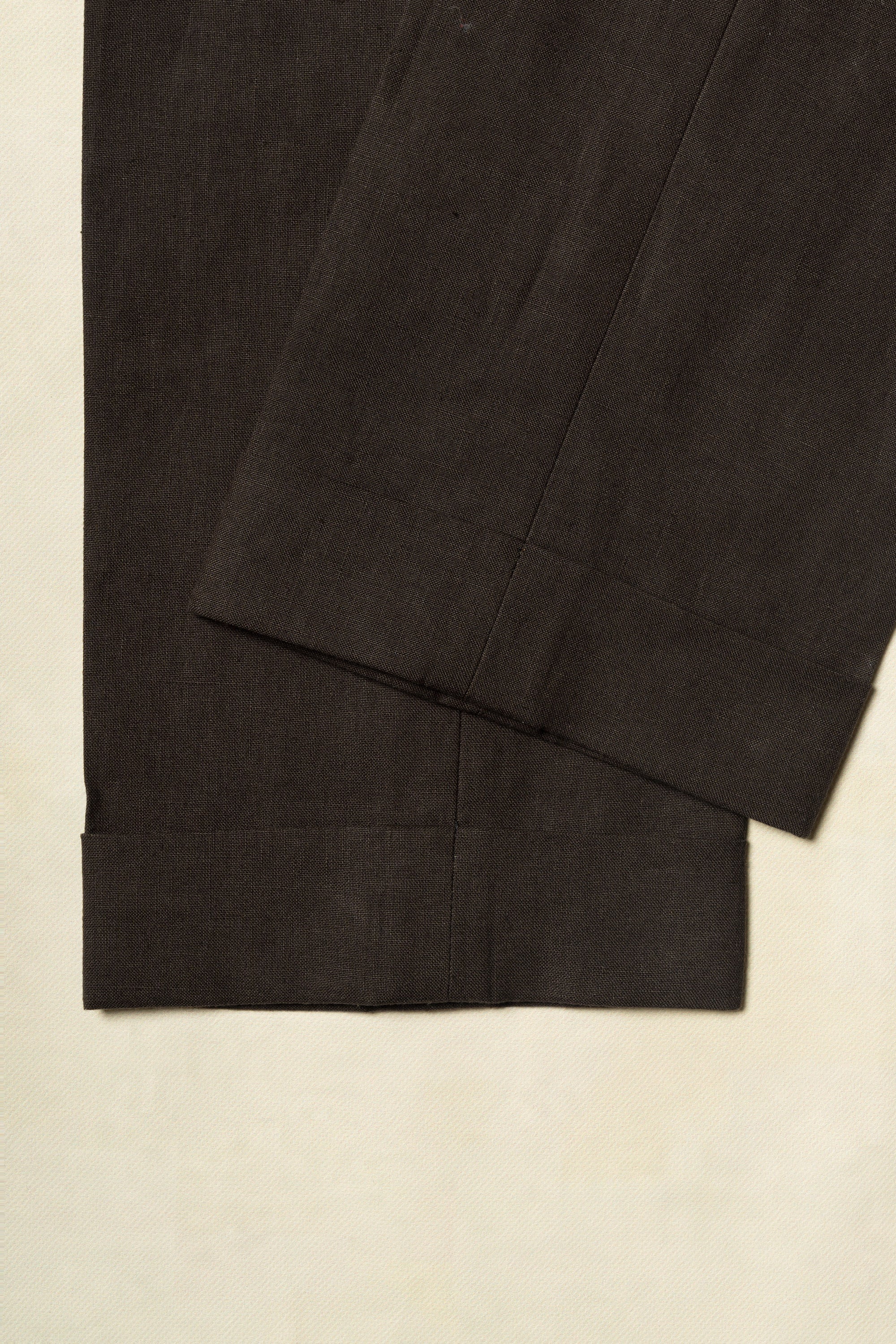 MTO Dark Brown Linen Suit