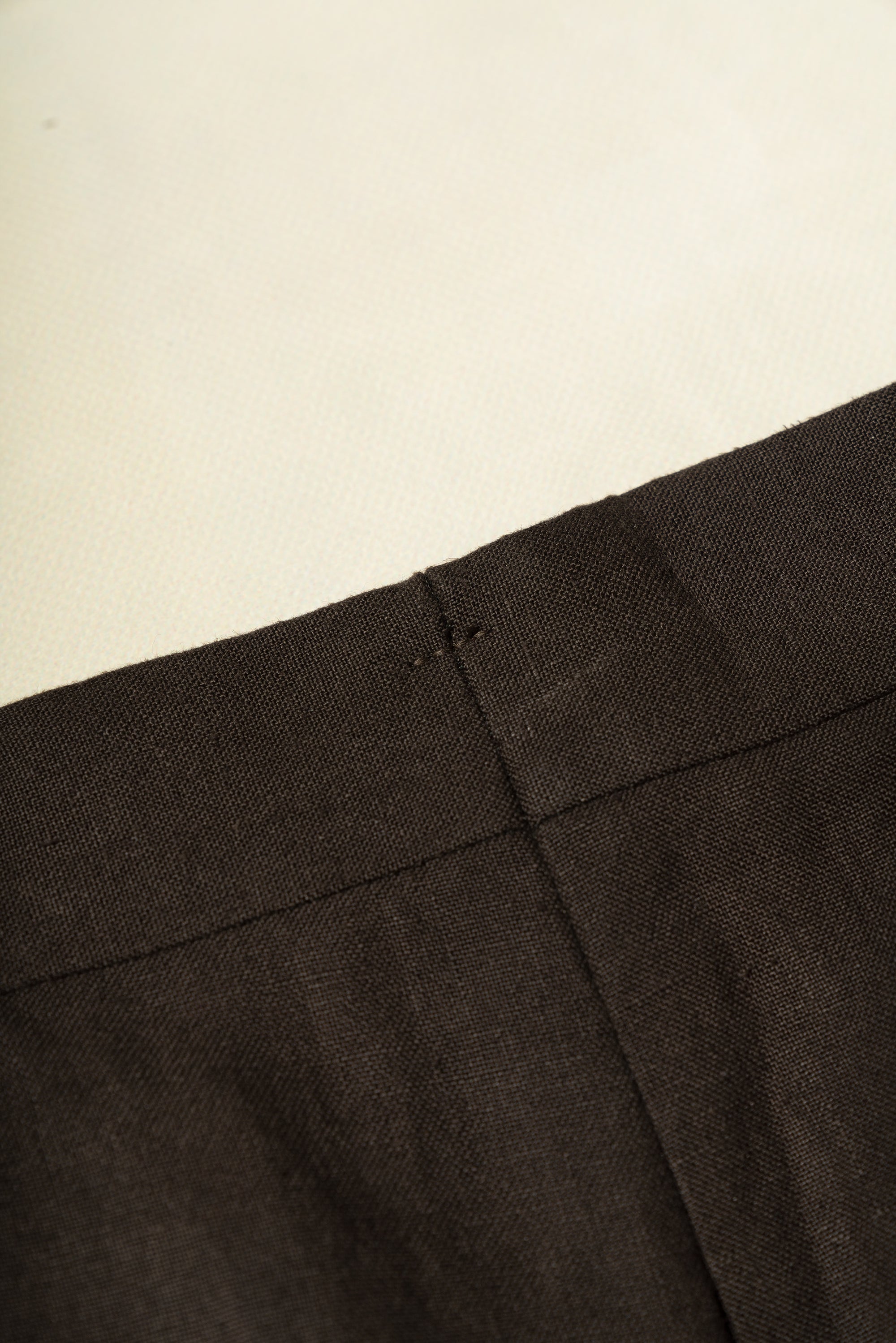 MTO Dark Brown Linen Suit
