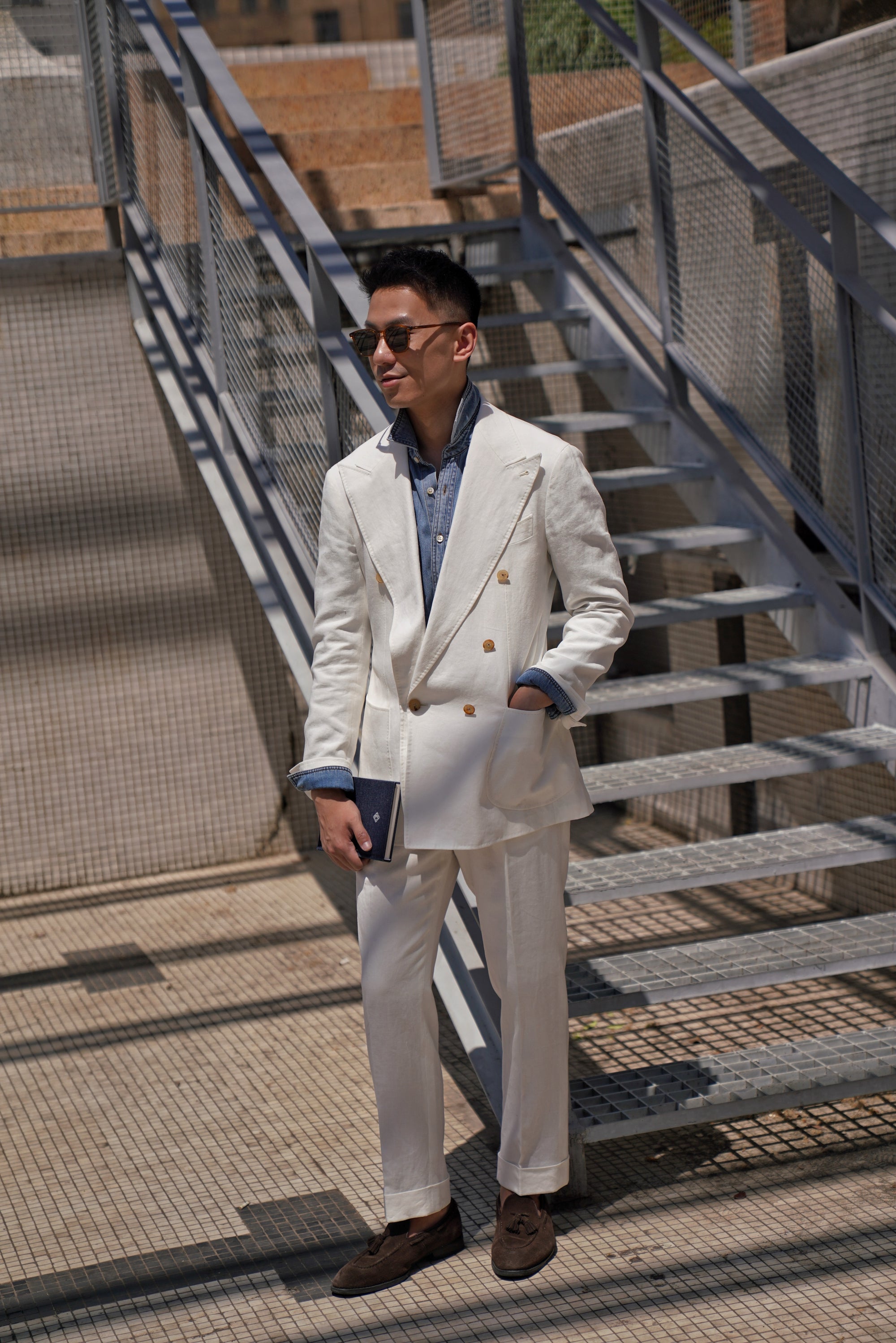 MTO Ivory Linen Suit