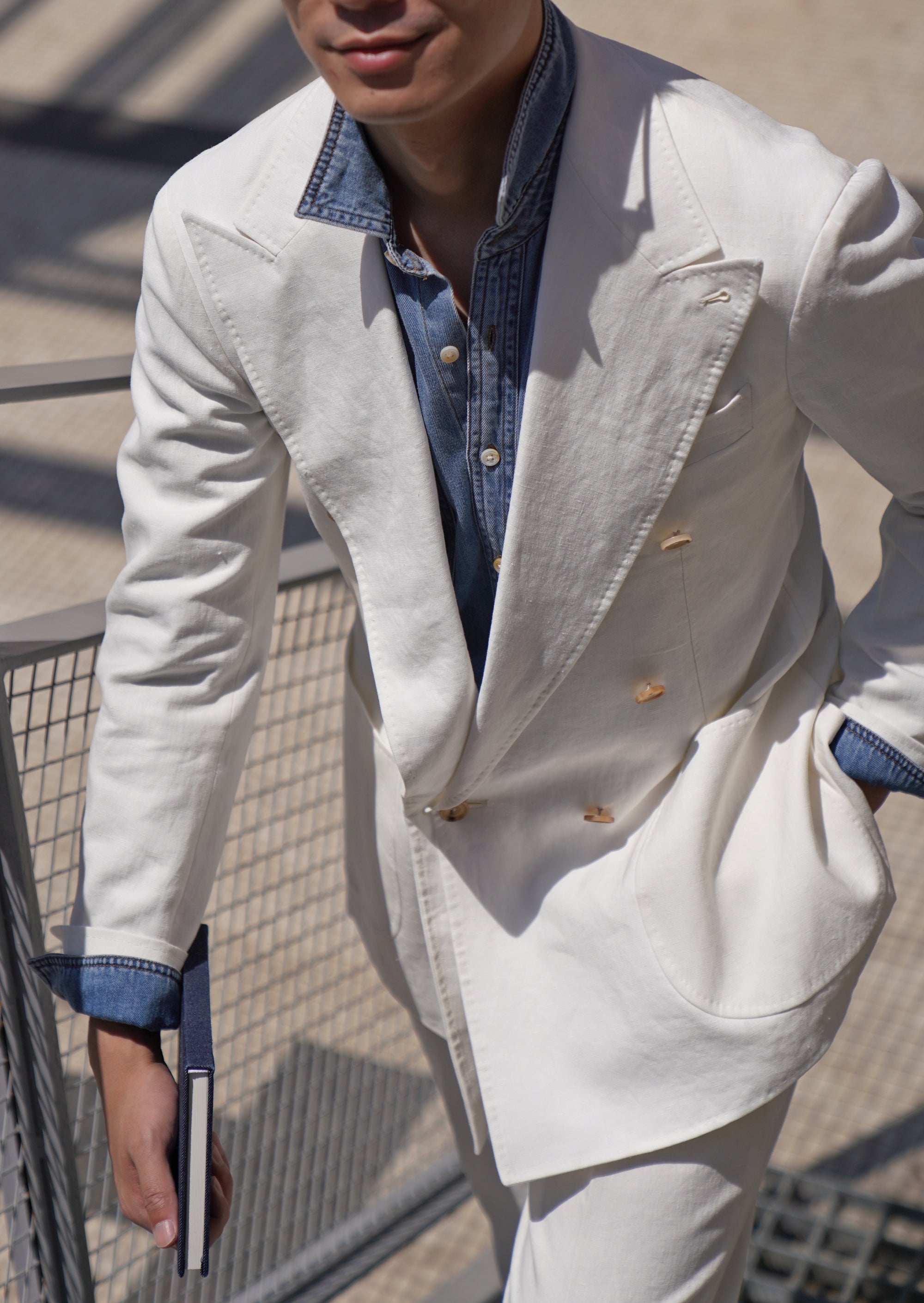 MTO Ivory Linen Suit