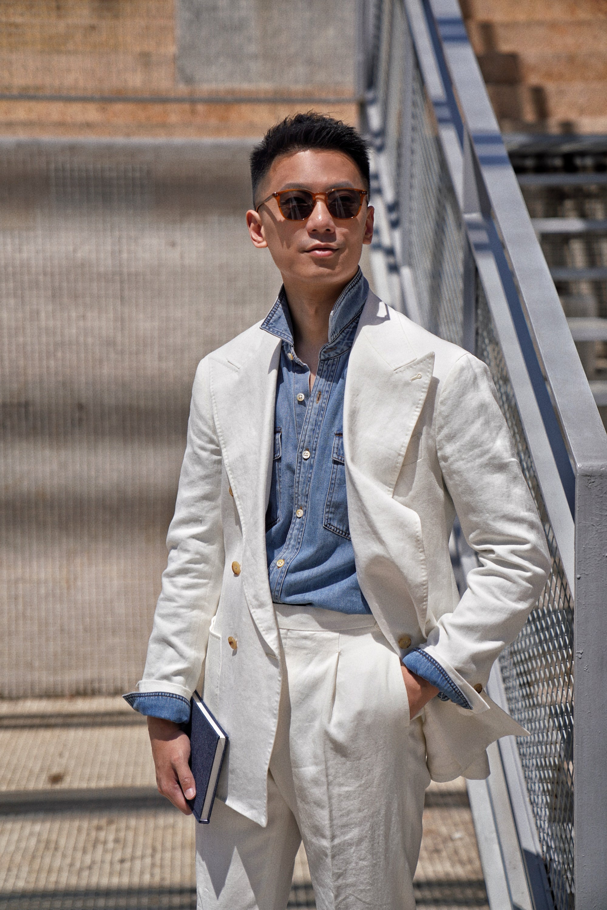 MTO Ivory Linen Suit
