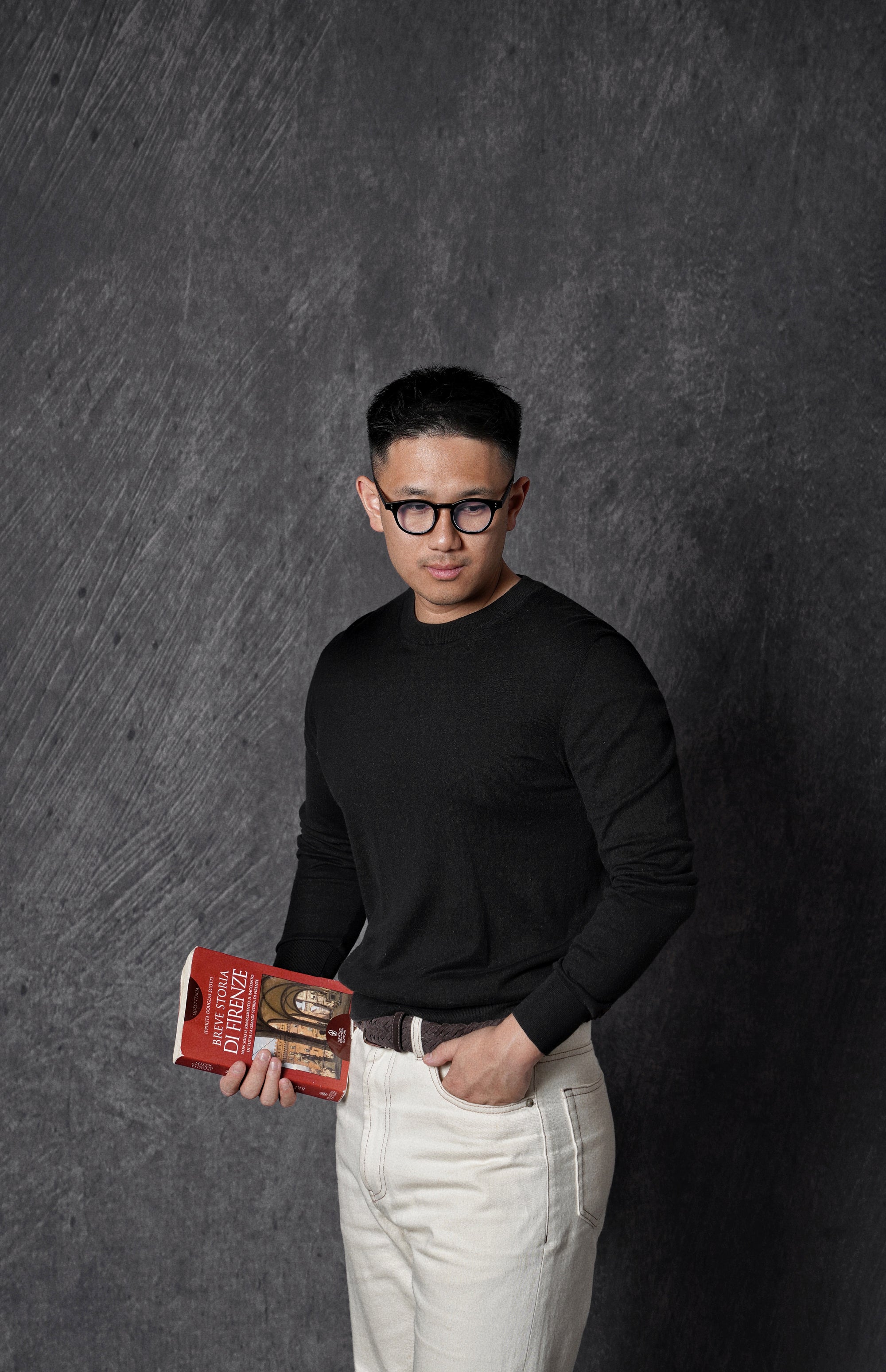 Black Long Sleeve Crew Neck Jumper