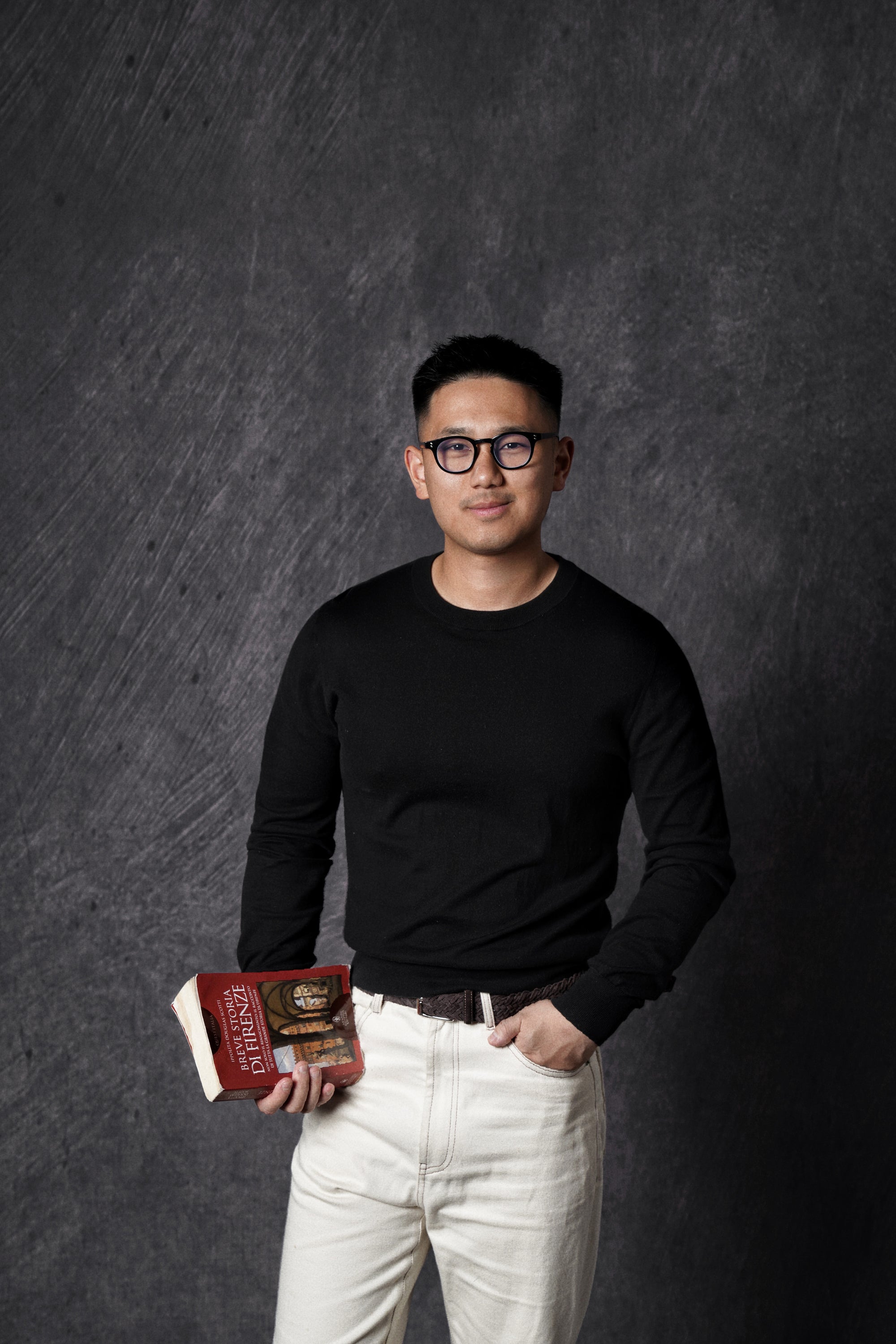 Black Long Sleeve Crew Neck Jumper