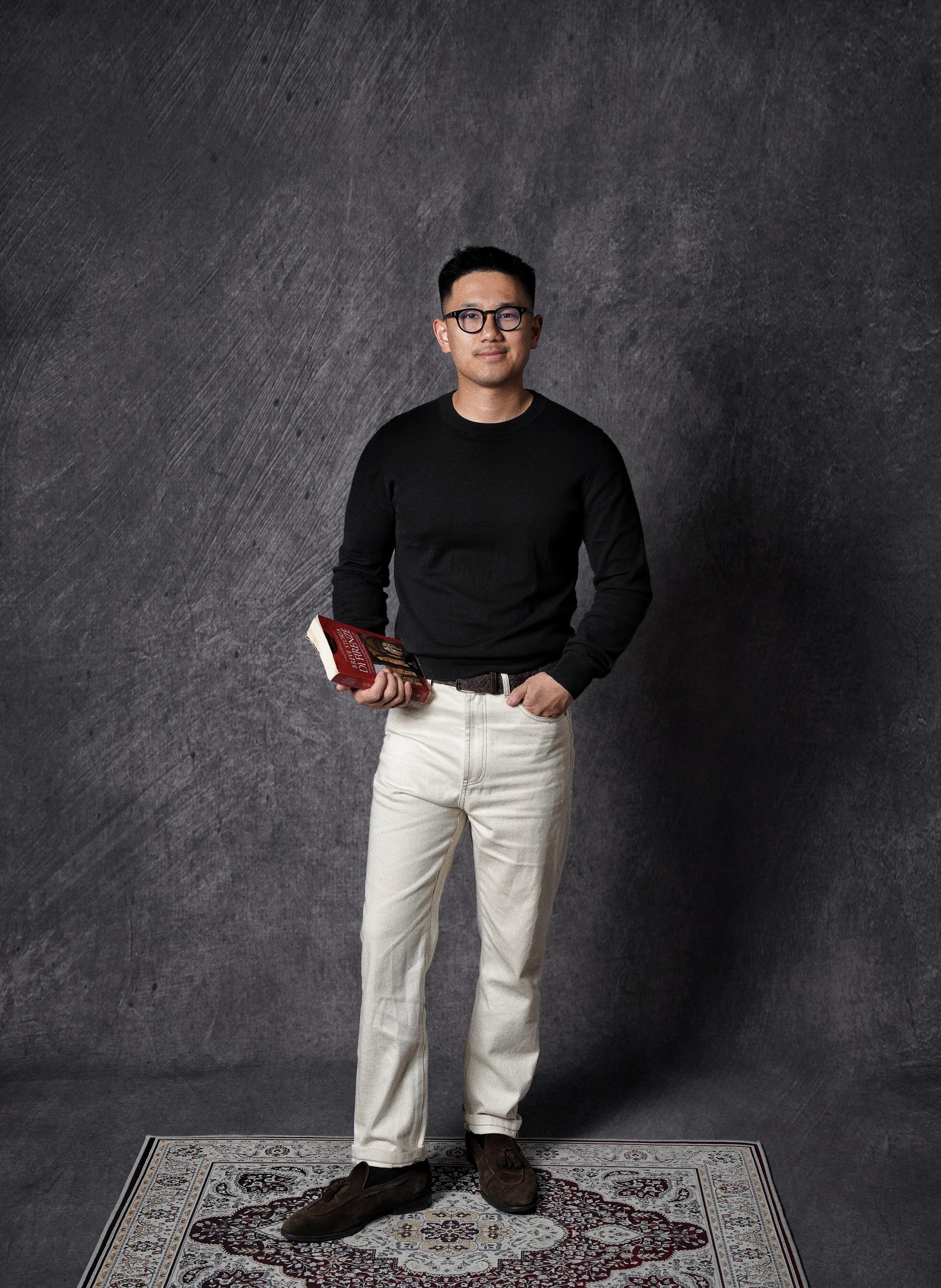 Black Long Sleeve Crew Neck Jumper
