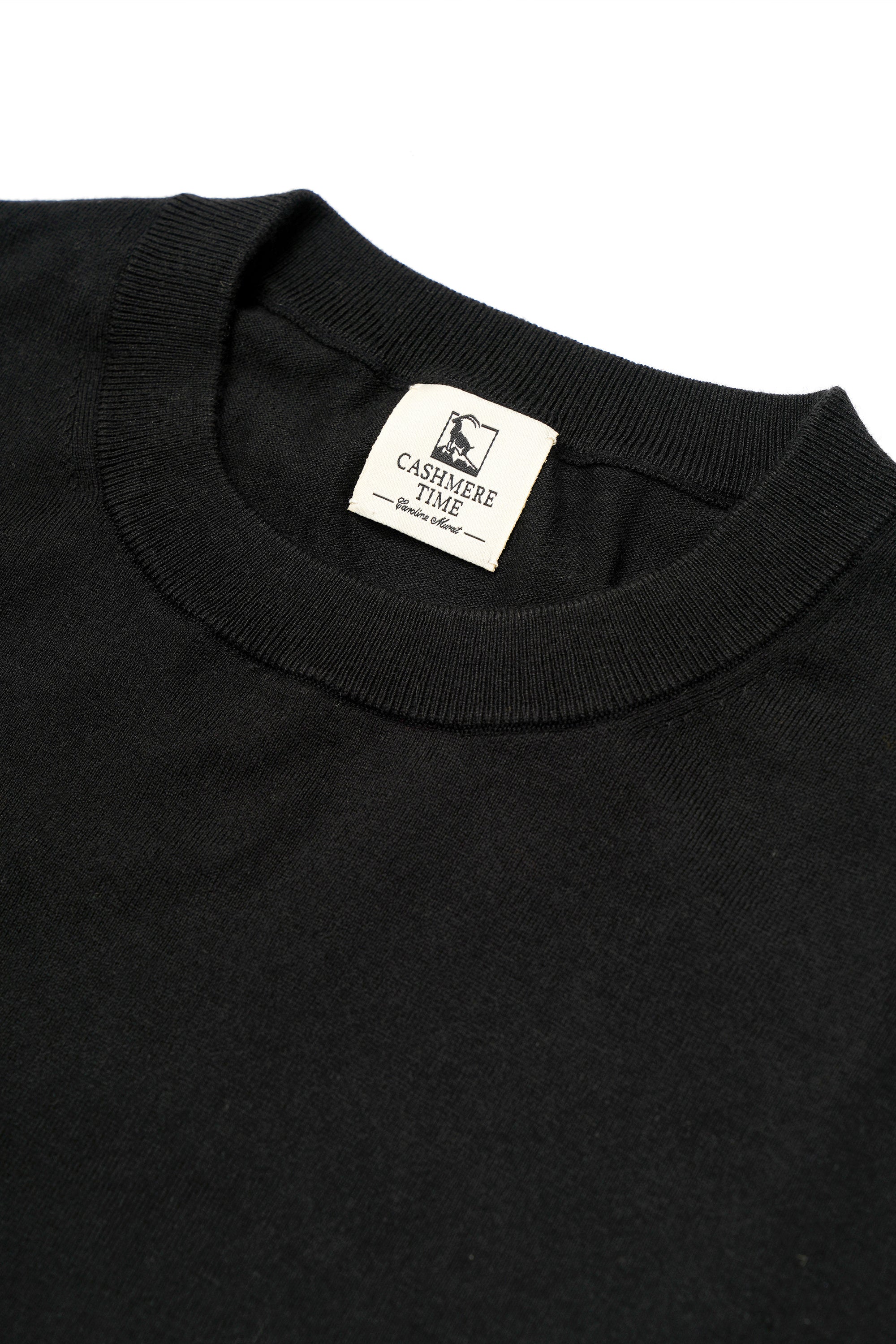 Black Long Sleeve Crew Neck Jumper