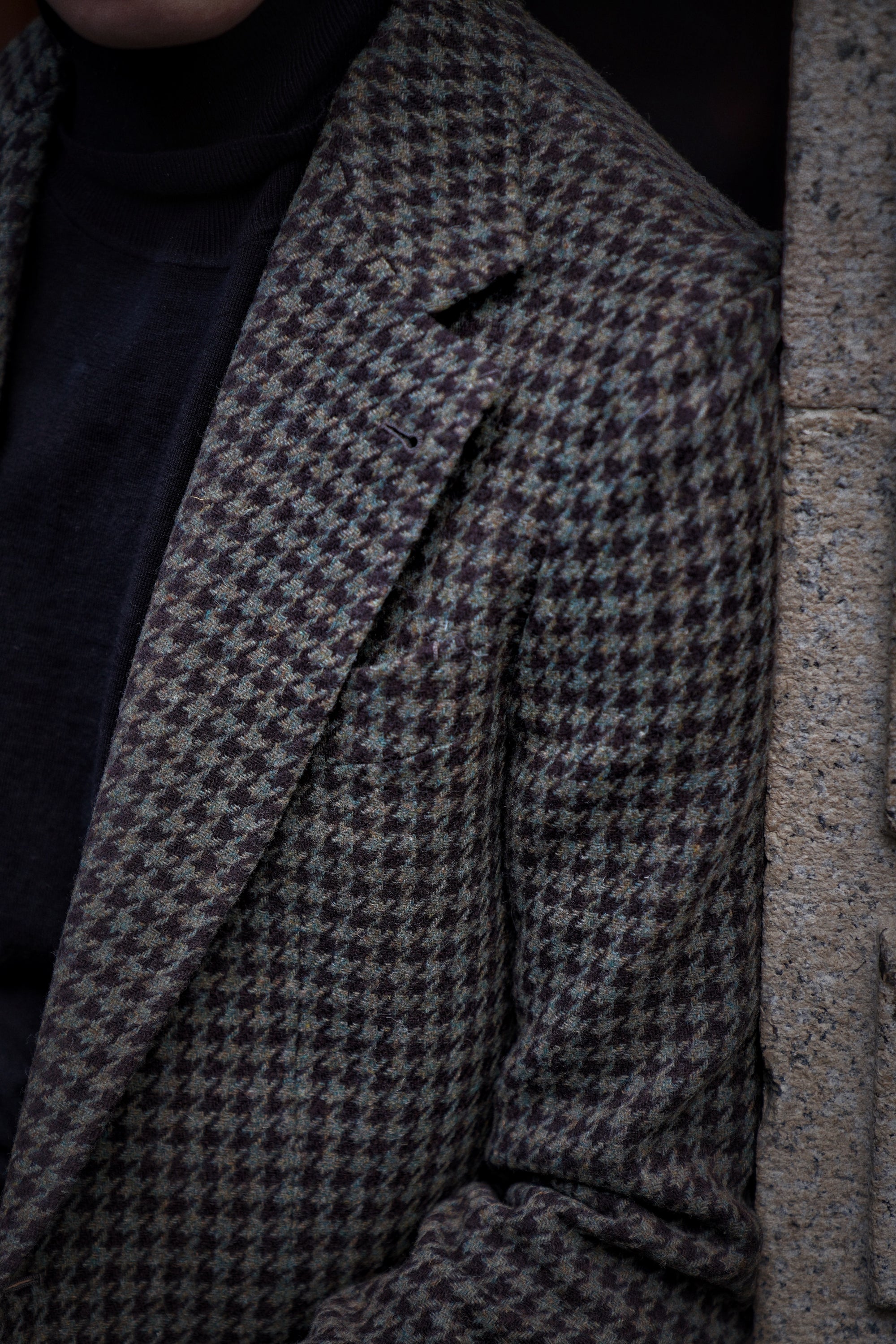 MTO Olive Brown Houndstooth Jacket