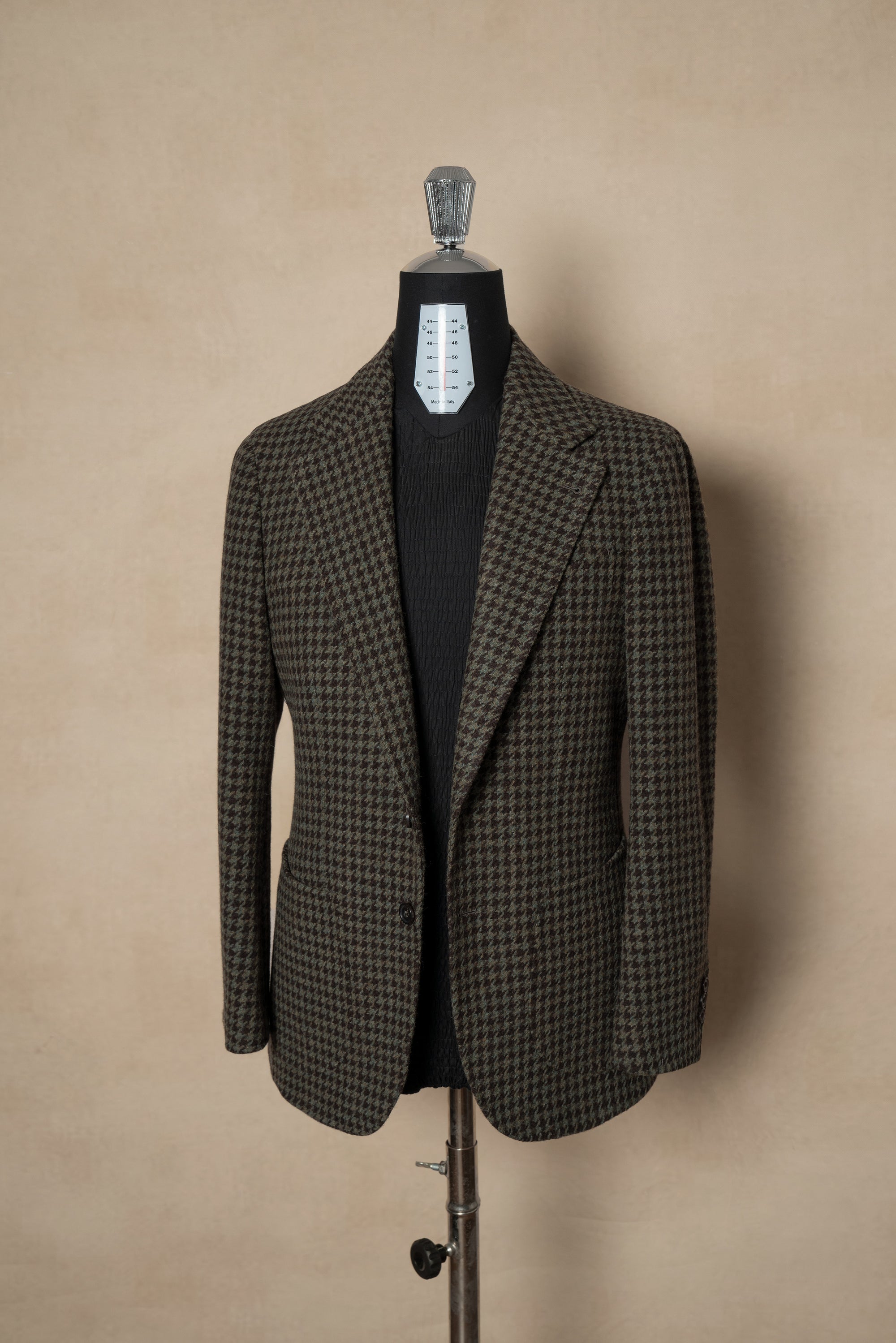 MTO Olive Brown Houndstooth Jacket