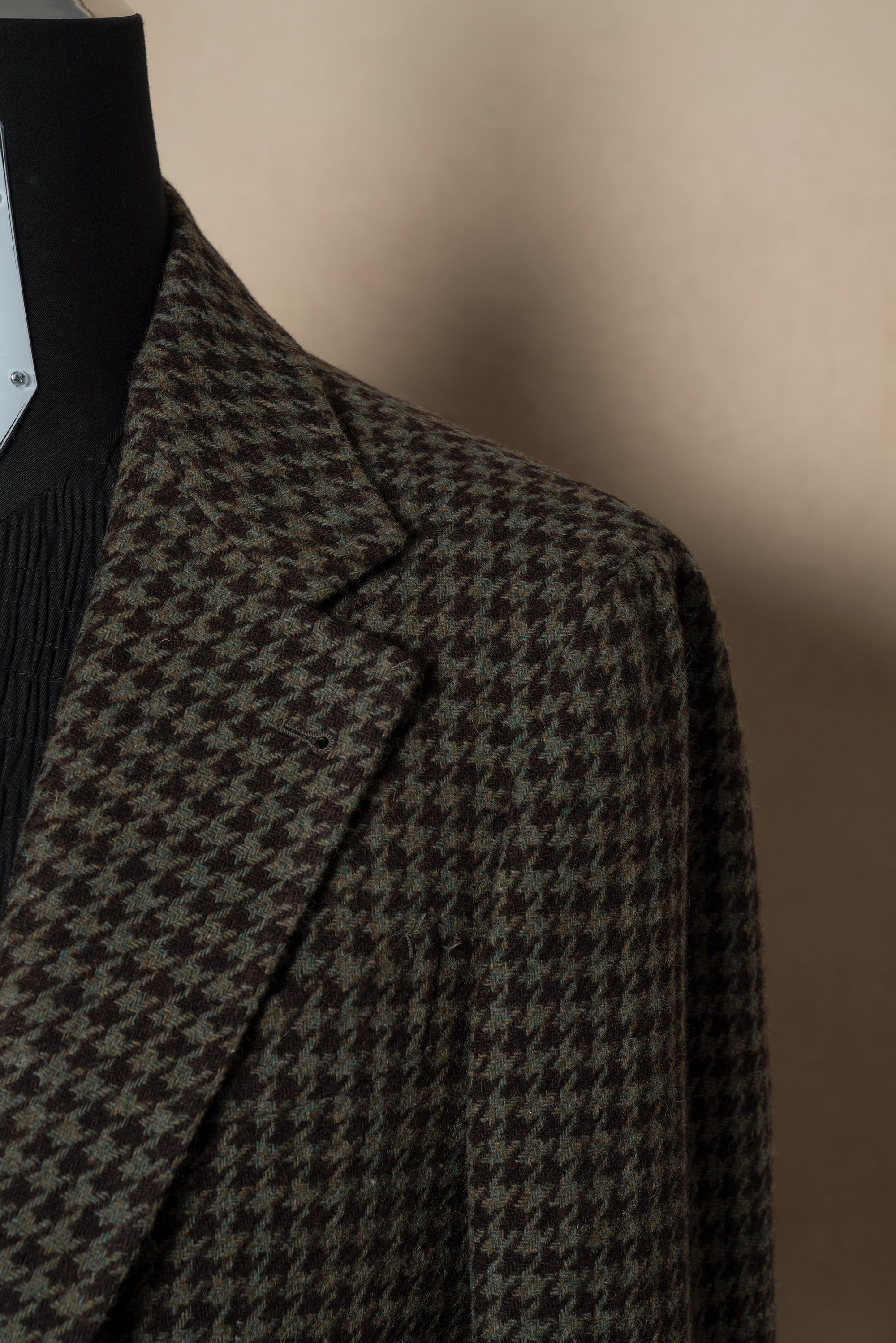 MTO Olive Brown Houndstooth Jacket
