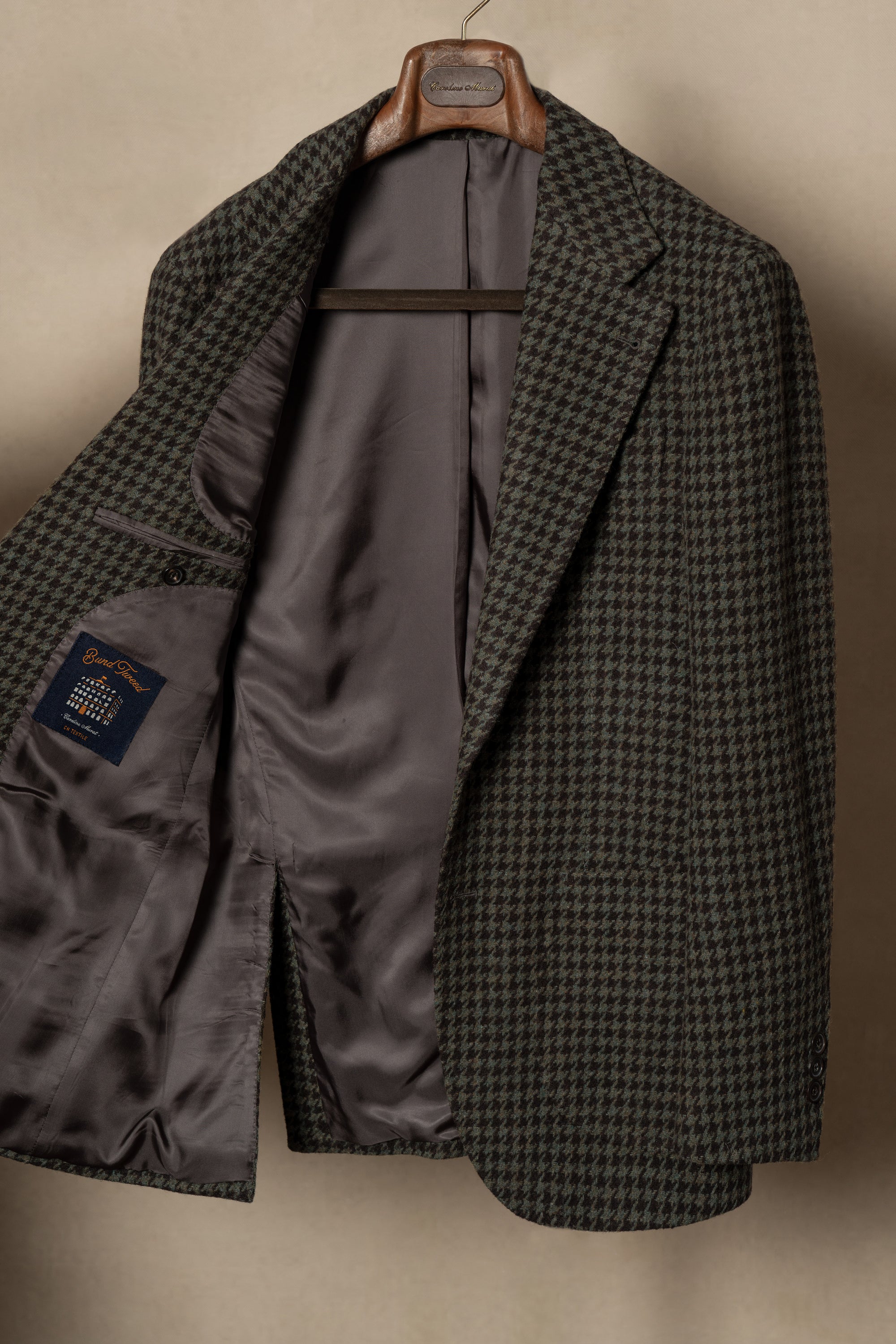 MTO Olive Brown Houndstooth Jacket