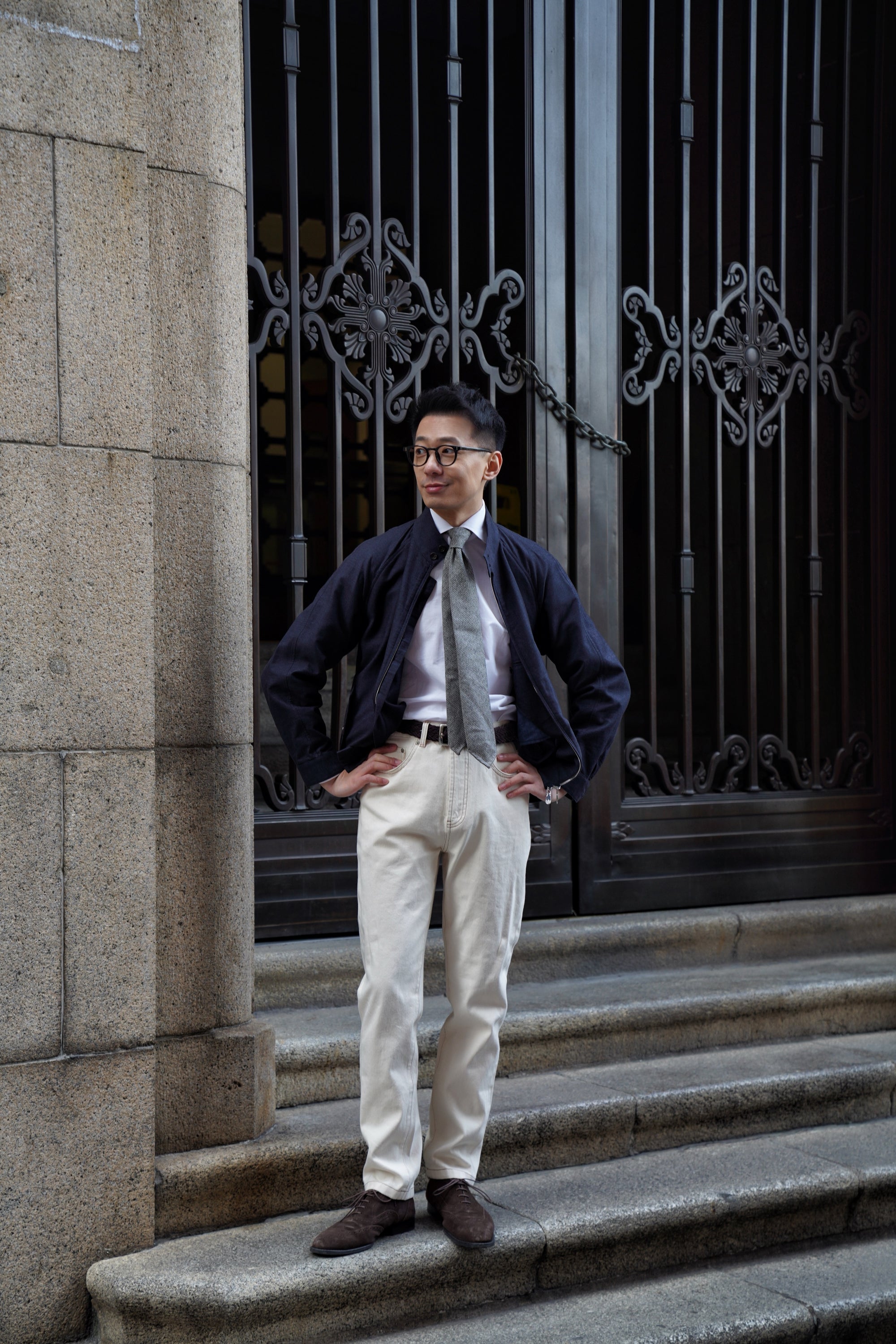 Navy Cotton Wool G9 Jacket
