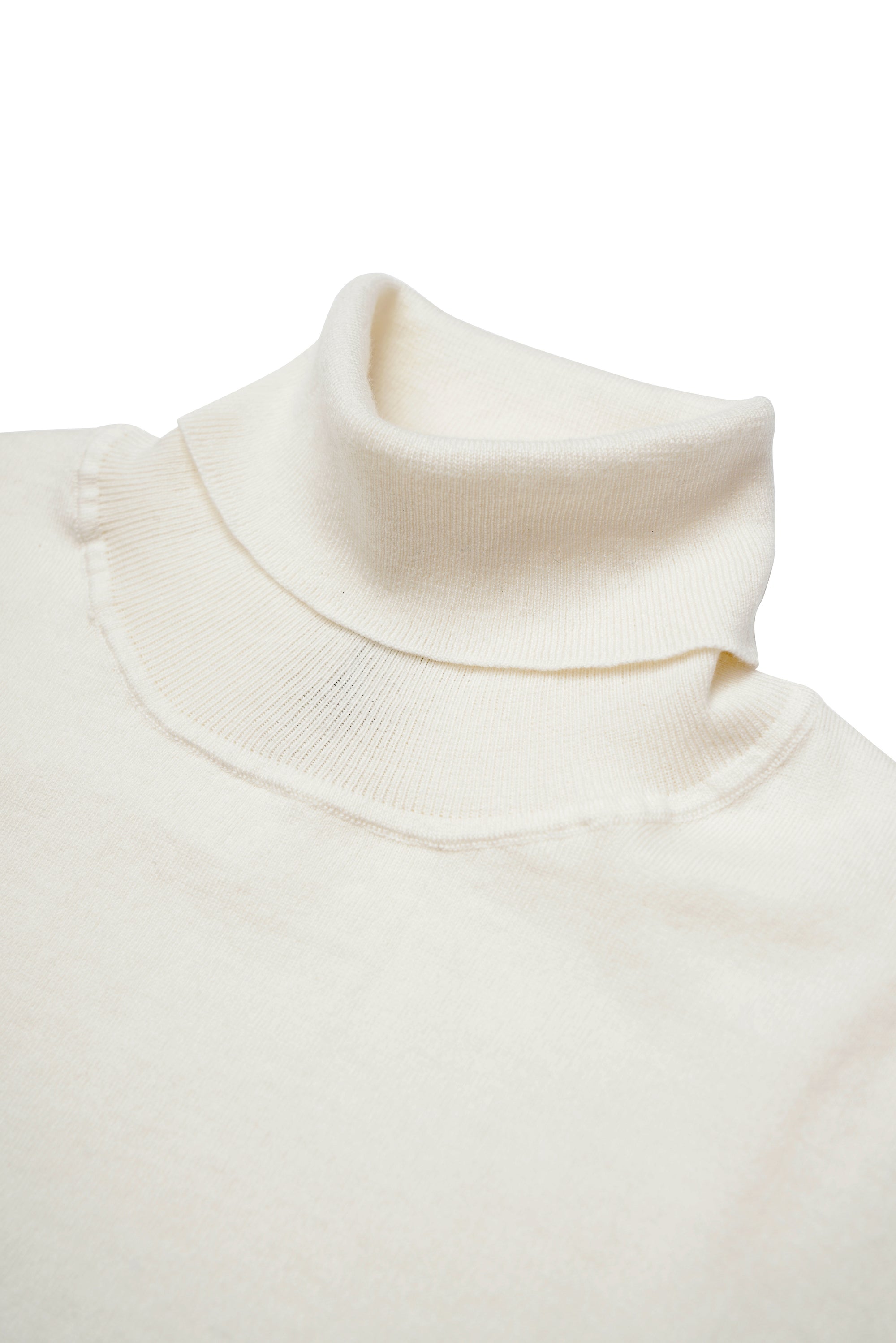 White Roll Neck Jumper