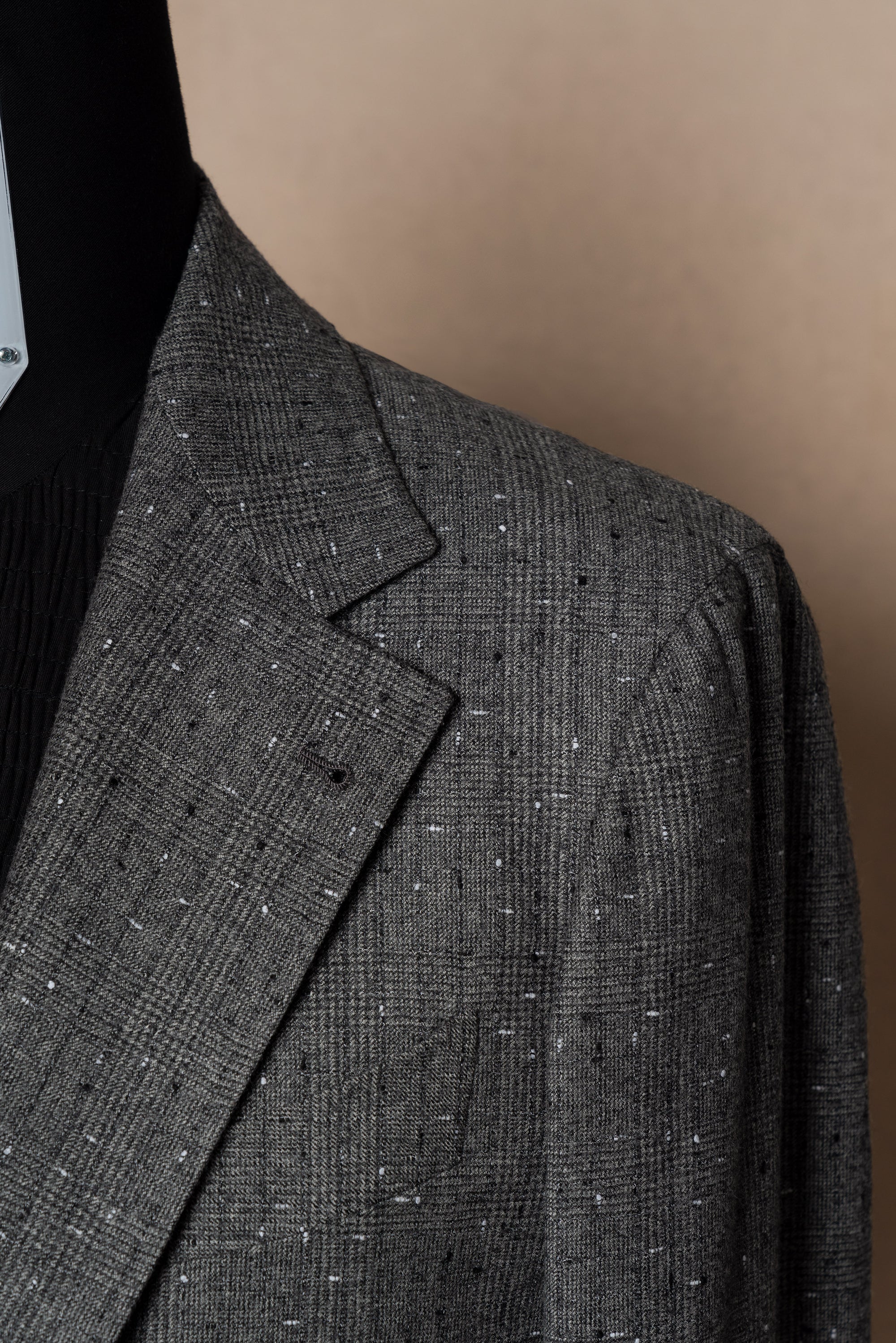 Grey Dotted Glen Check Suit