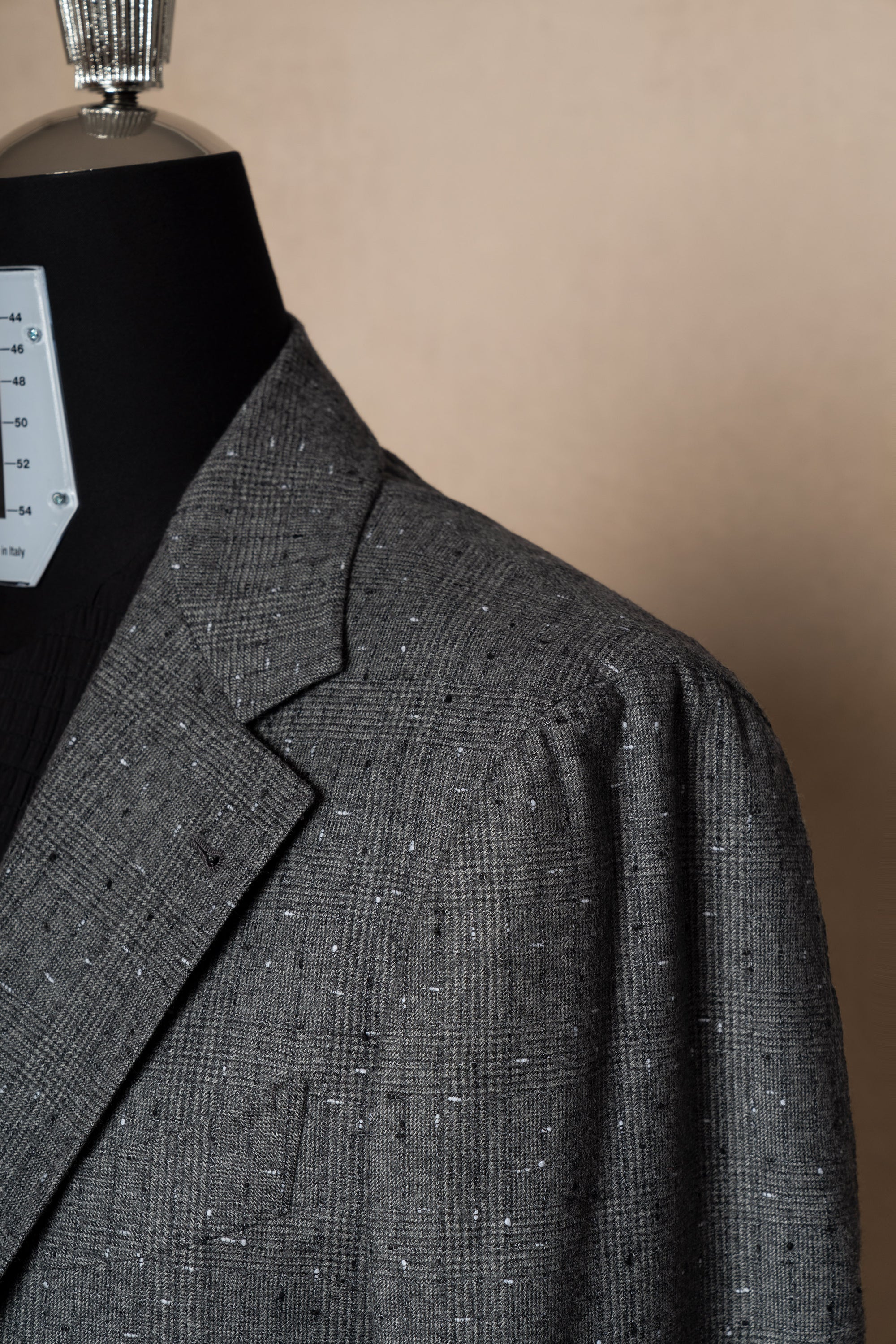 Grey Dotted Glen Check Suit