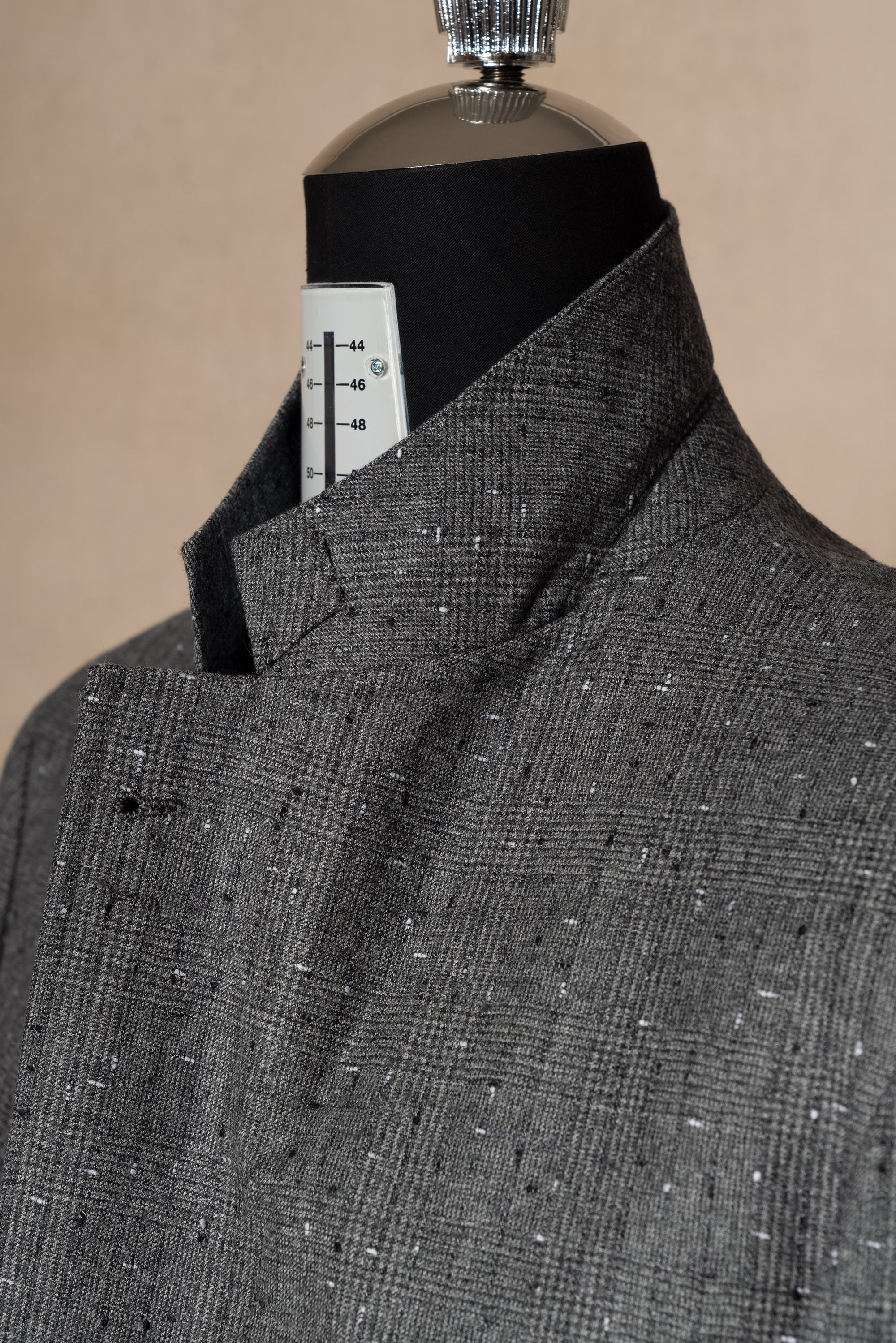 Grey Dotted Glen Check Suit