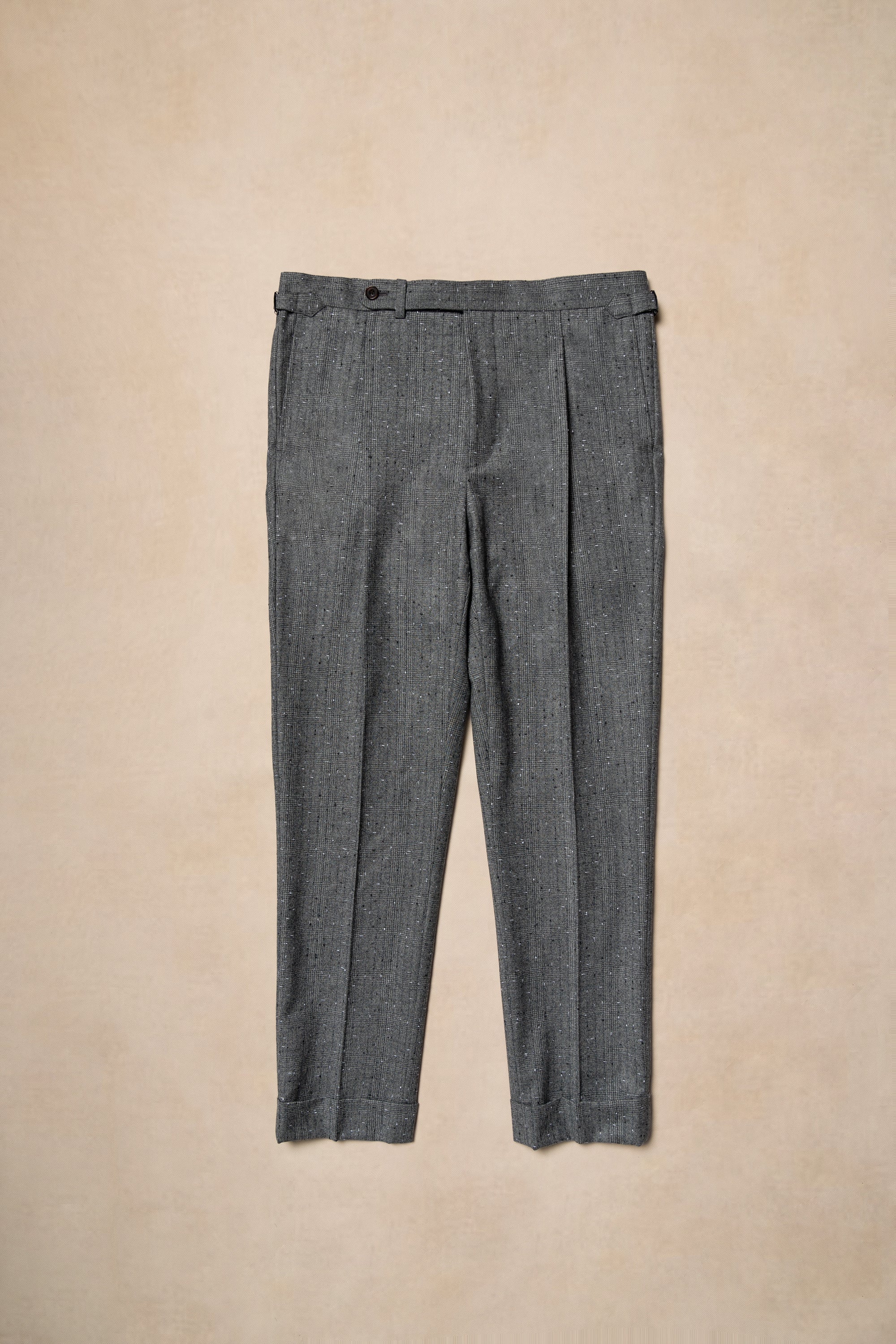 Grey Dotted Glen Check Suit