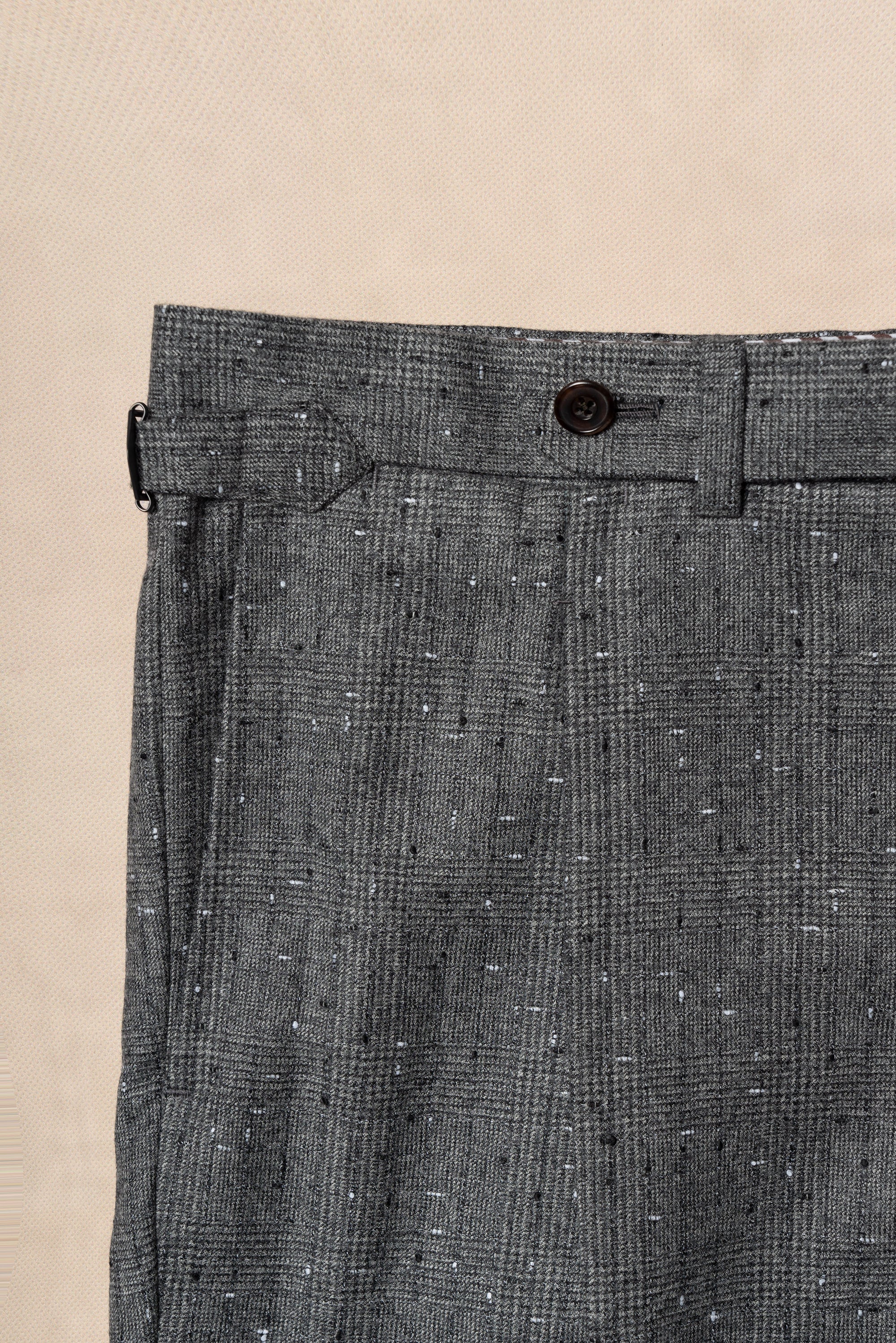 Grey Dotted Glen Check Suit