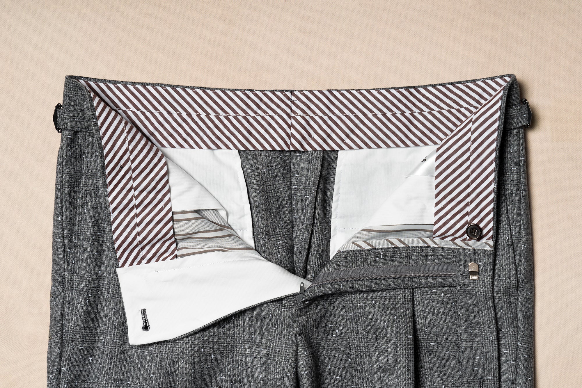 Grey Dotted Glen Check Suit