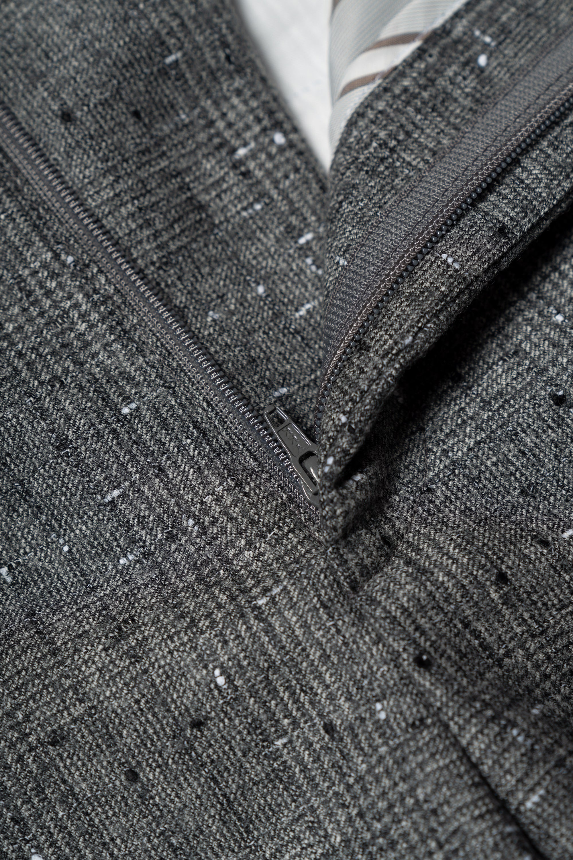 Grey Dotted Glen Check Suit