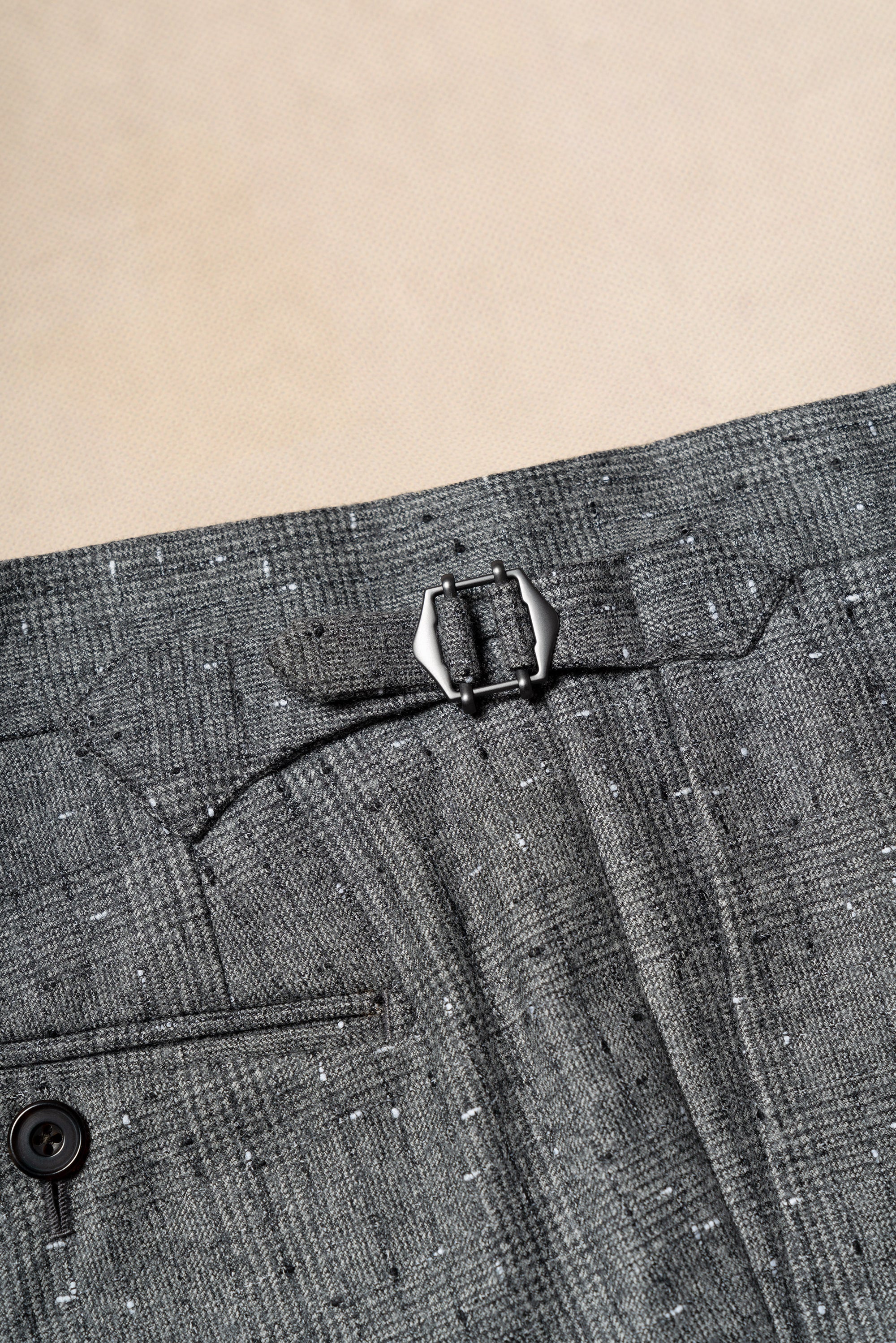 Grey Dotted Glen Check Suit